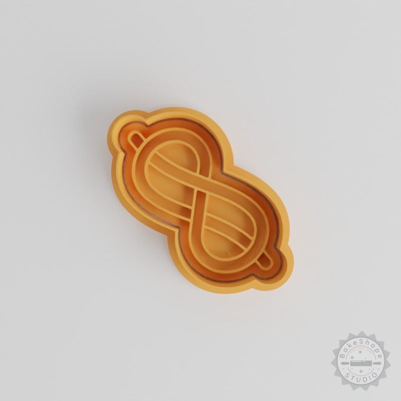 Nautical Knot Cookie Fondant Shape Cutter & Stamp Set, 6-Piece Size Variety