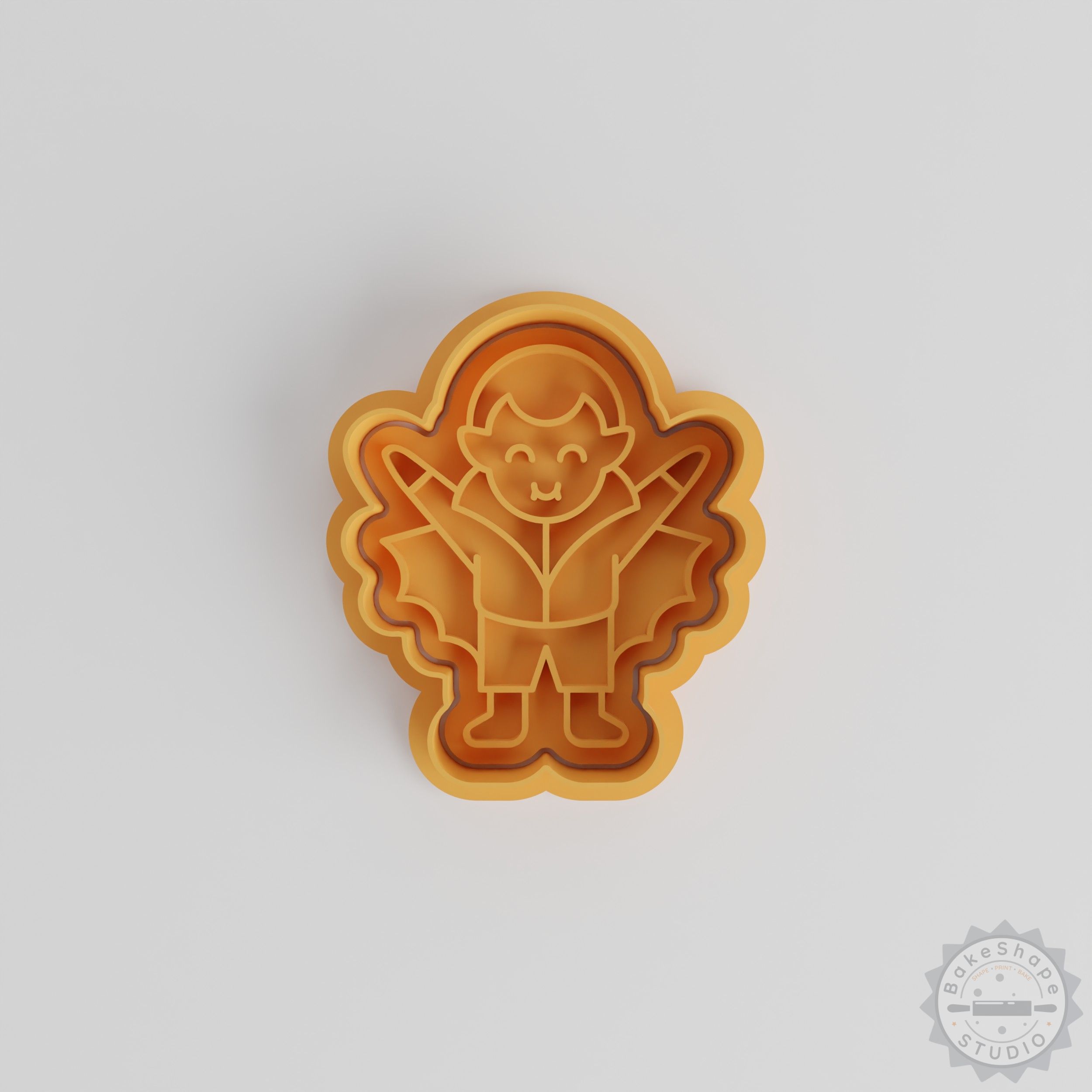 Vampire Shape Cutter and Stamp Set, Halloween Cookie Fondant Decor, 6-Piece, 3 Sizes