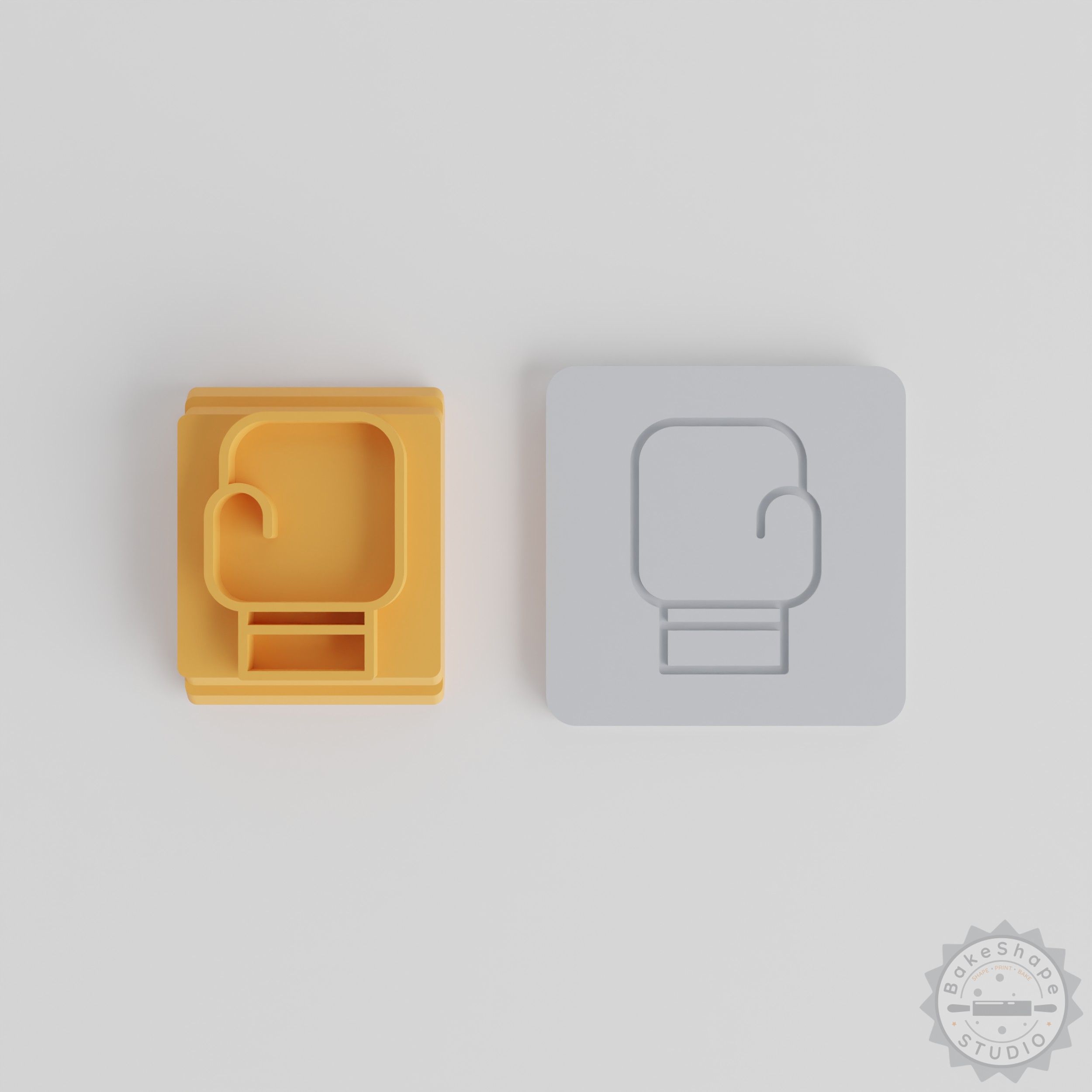 Boxing Glove Stamp Tile Set, 5 Sizes for Clay, Cookies & Fondant Crafting