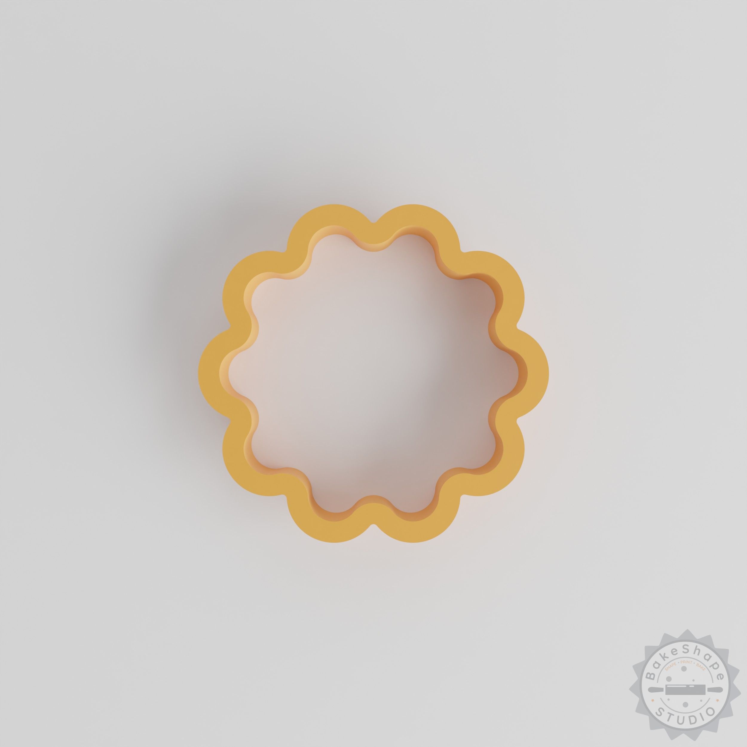 Curved Star shape cutter set clay and craft stamps STL for 3D printing in multiple sizes