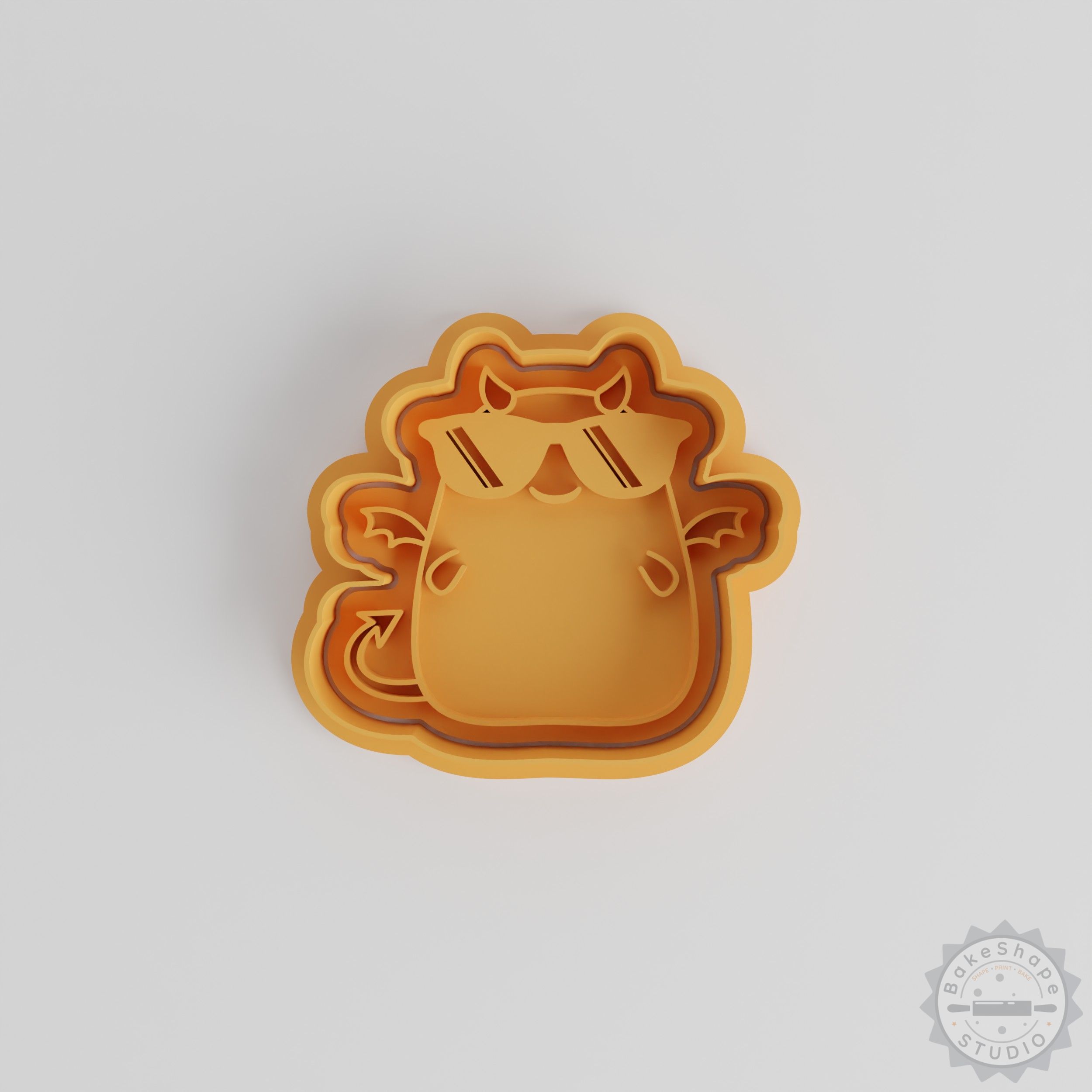 Cookie Fondant Shape Cutter and Stamp Set, Happy Sunglasses Designs, 6 Pieces, Perfect for Baking