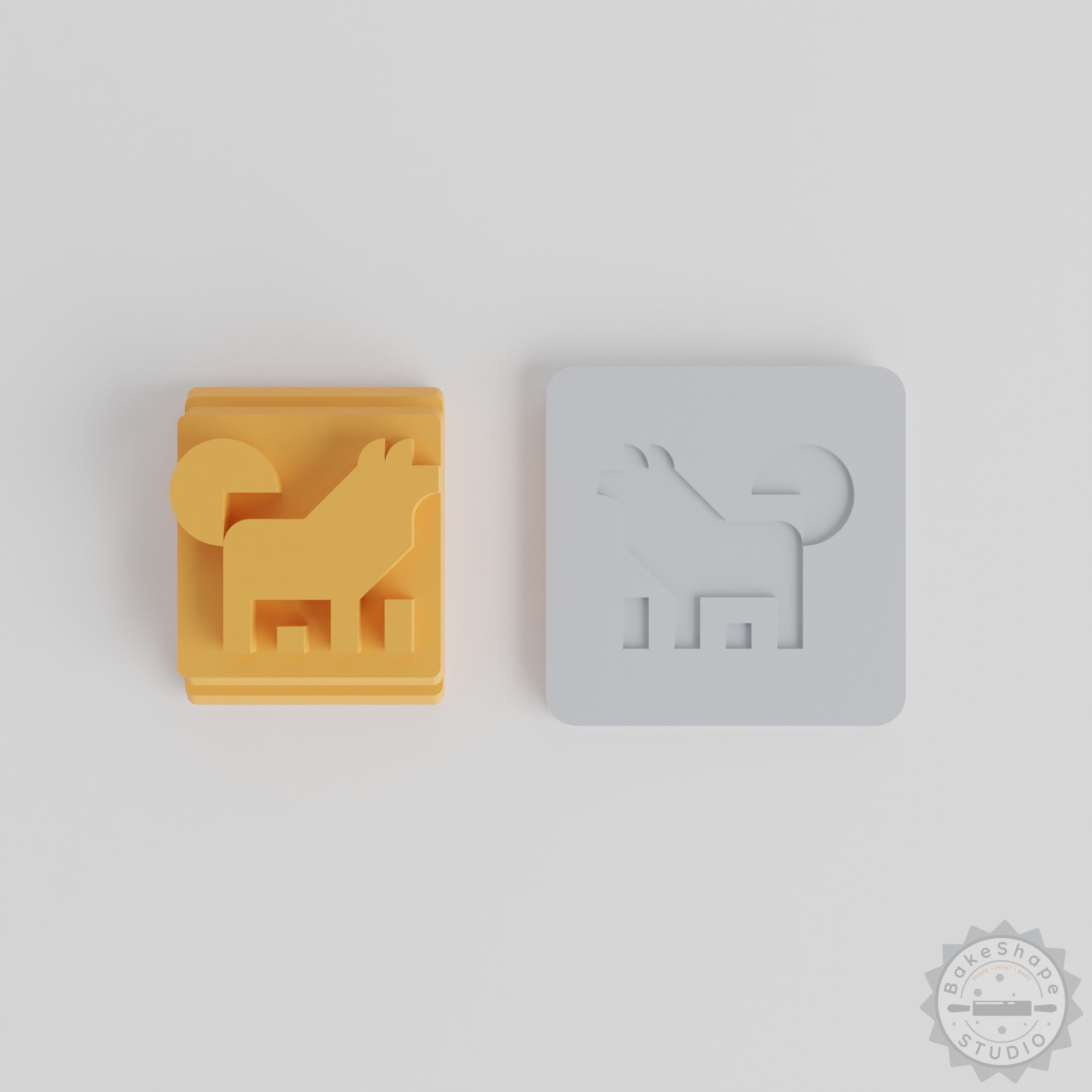 Dog Stamp Tile Set, 5 Sizes, Perfect for Clay, Cookies, Fondant, Animal Motif