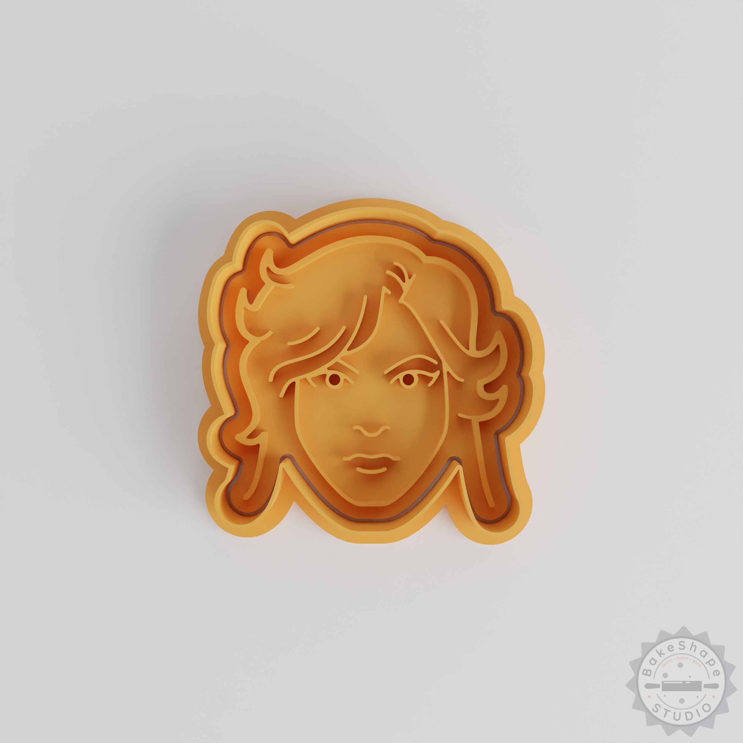 3-Piece Shape Cutter and Stamp Set, Invisible Woman Theme, for Cookies and Fondant