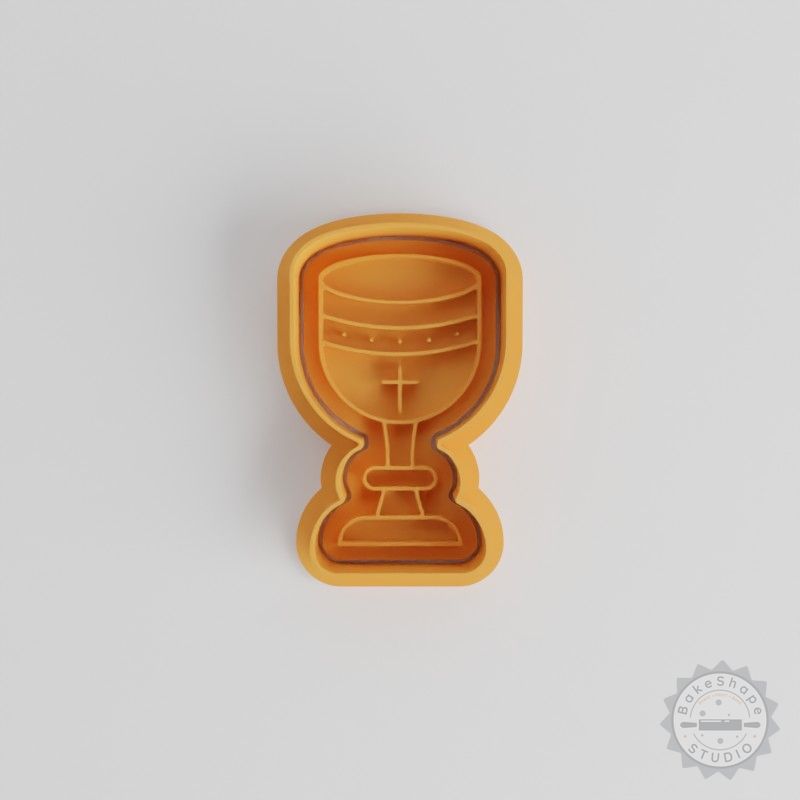 Holy Grail Cookie Cutters Set, Shape Cutter and Stamp for Fondant, 6 Piece, S/M/L Sizes