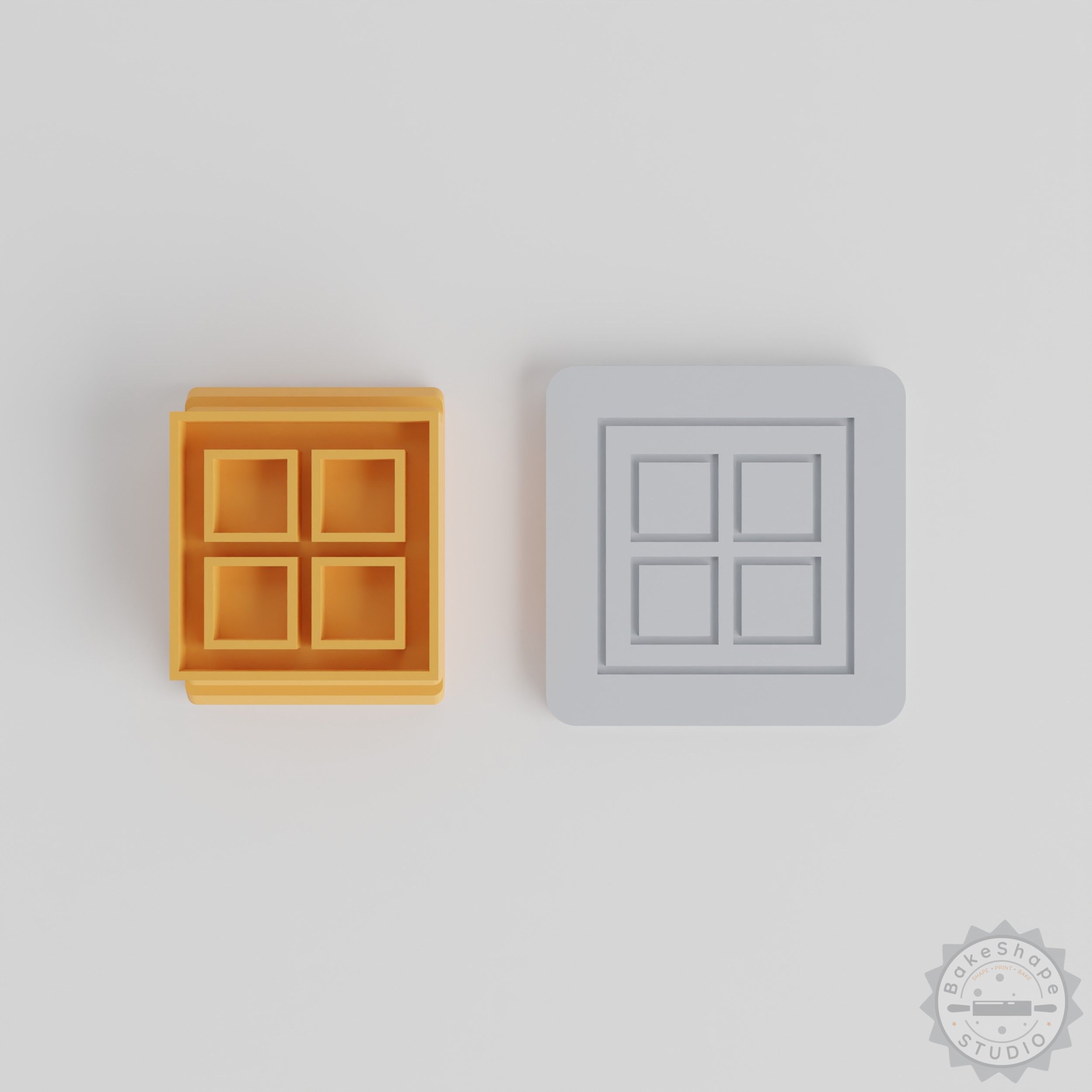 Stamp Tile Window Set, 5 Sizes, Perfect for Clay, Cookies, Fondant, Home Crafts