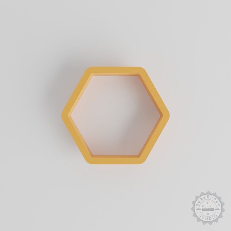 Hexagon Shape Cookie Cutter Set, 18 Pieces, 0.75"-5.00" Sizes, Perfect for Cookies, Fondant, Clay