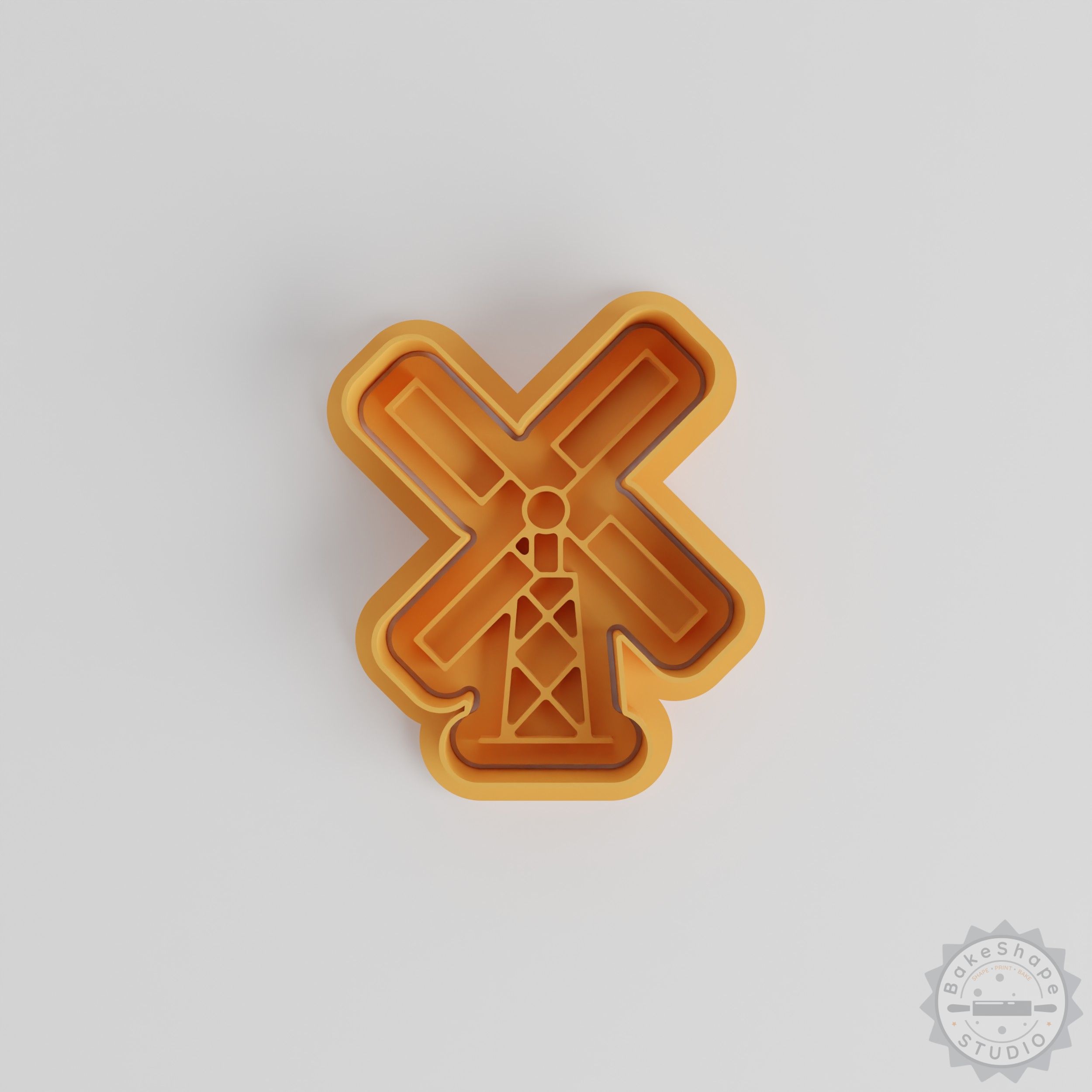 Windmill Cookie Cutter and Stamp Set, 6 Piece, S/M/L, Perfect for Fondant, Farm, Energy Design