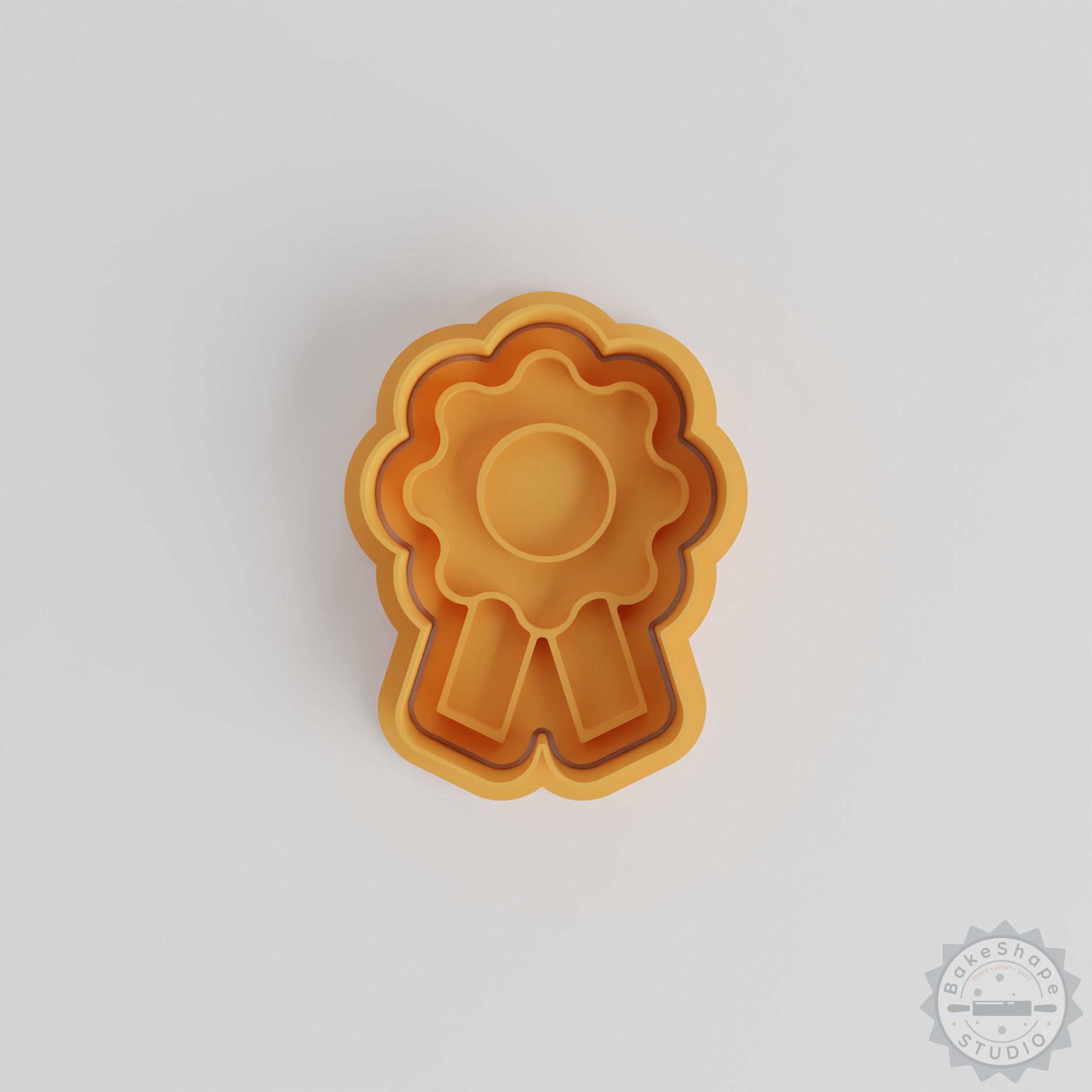 Badge Shape Cutter & Stamp Set, 6 Piece, Cookie Fondant Molds, 3 Sizes S/M/L