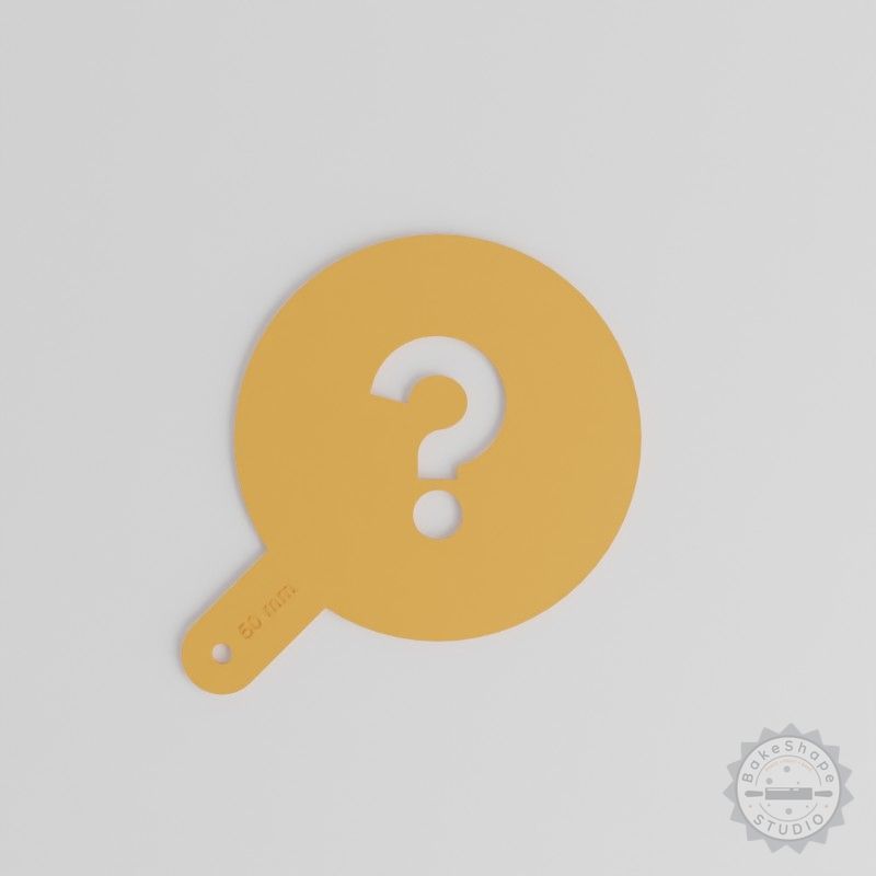 Question Art Stencil Set, 5 Sizes, Compatible with Cocoa, Cinnamon, Latte, Decor, Painting