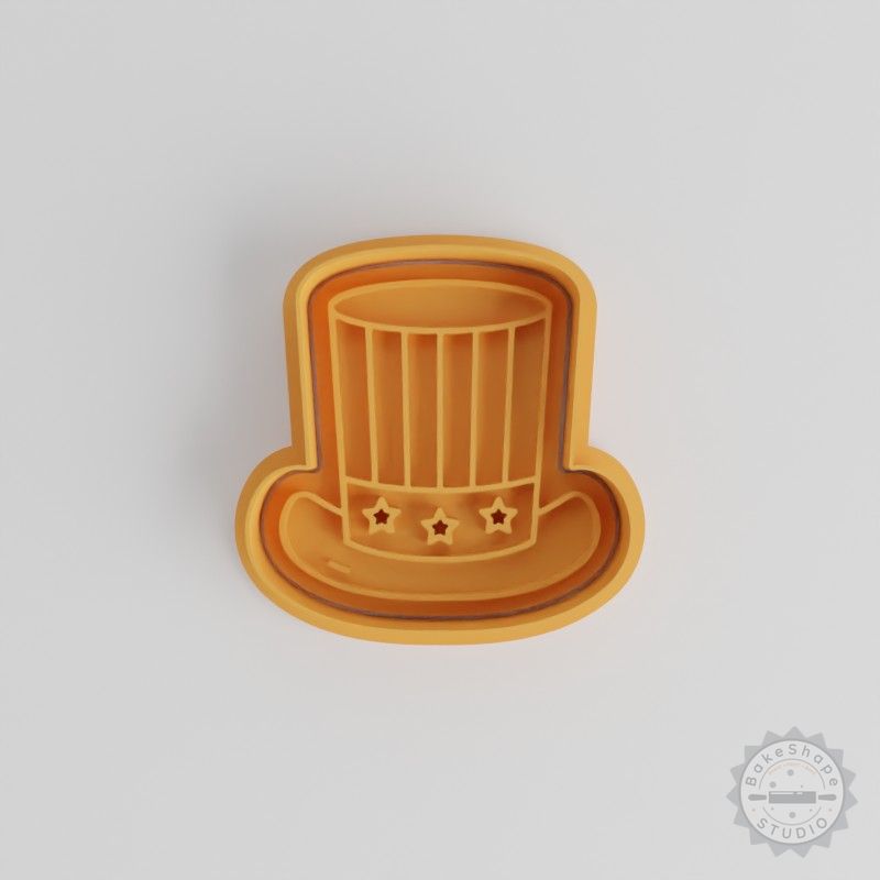 Hat Cookie Cutter and Stamp Set, 6-Piece, S/M/L, for Fondant and Cookies