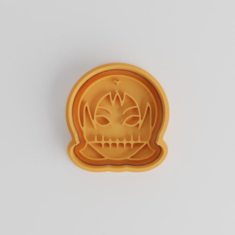 Skull Girl Cookie Cutter & Stamp Set, 6-Piece, Halloween Skull & Emoji Designs, S/M/L Sizes