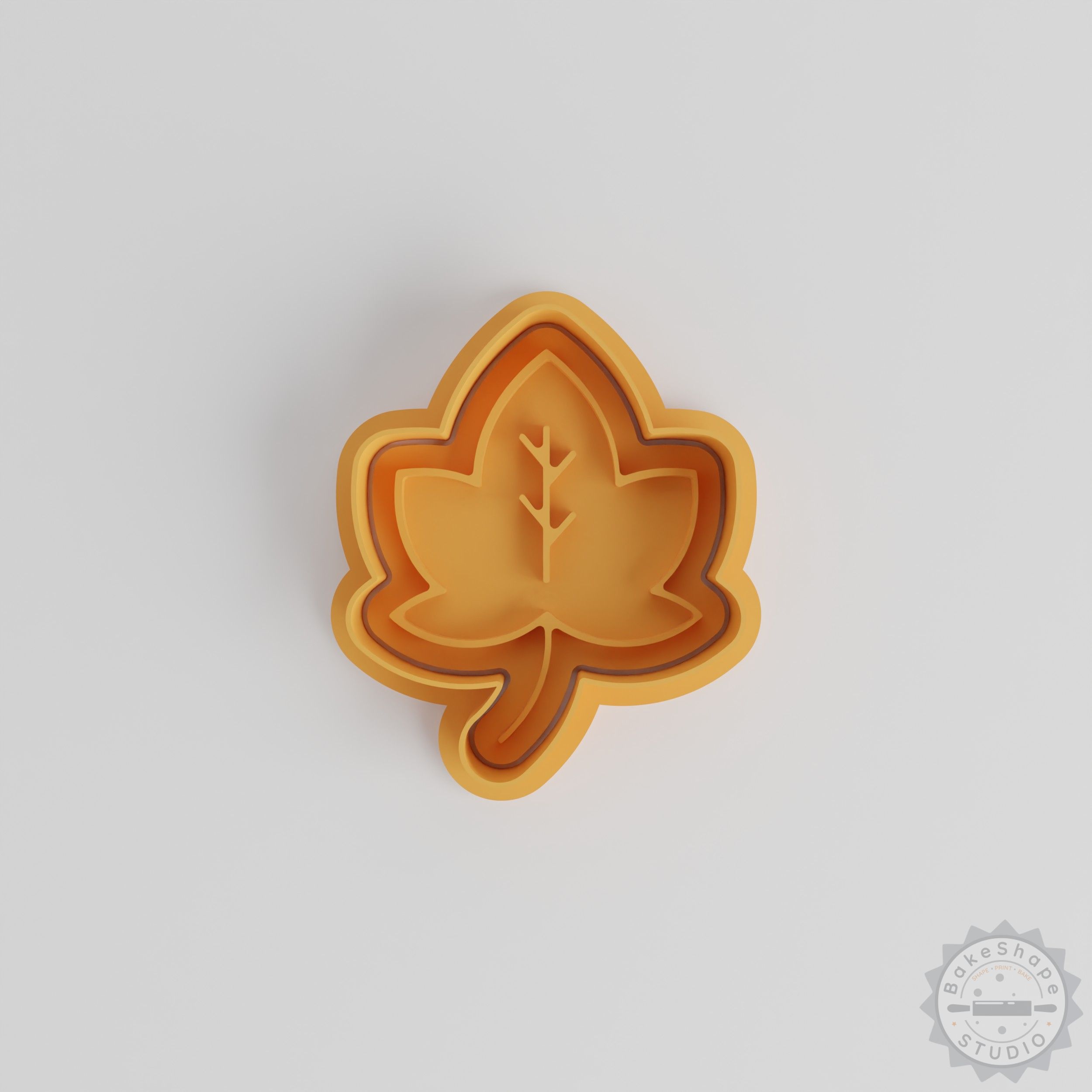 Maple Leaf Shape Cutter Stamp Set, 6-Piece Cookie Fondant Kit, Autumn Foliage Seasonal Baking Tools