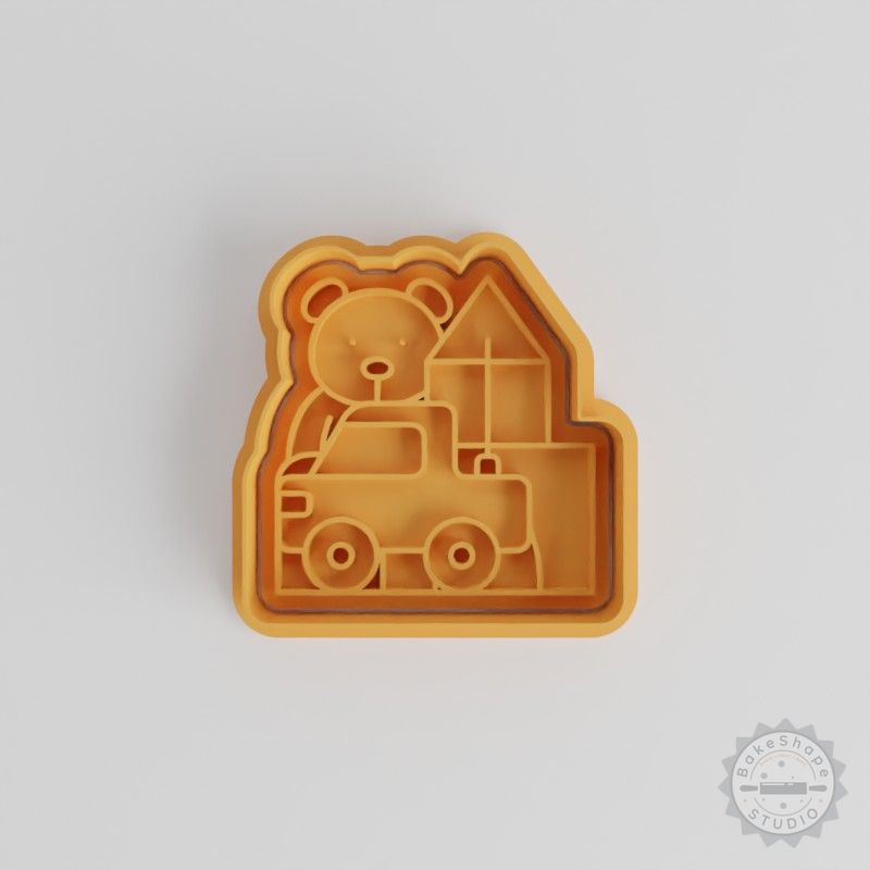 Cookie Cutter and Stamp Set, 6-Piece, Fun Baking Toys for Kids, Small to Large Sizes