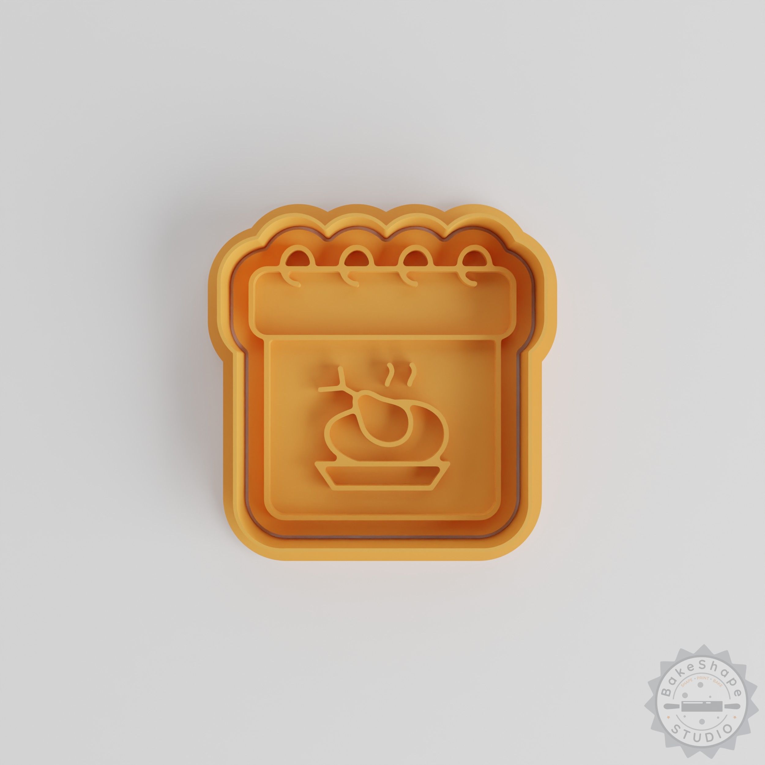 Calendar Shape Cutter & Stamp Set, Perfect for Cookies & Fondant, 6-Piece Set