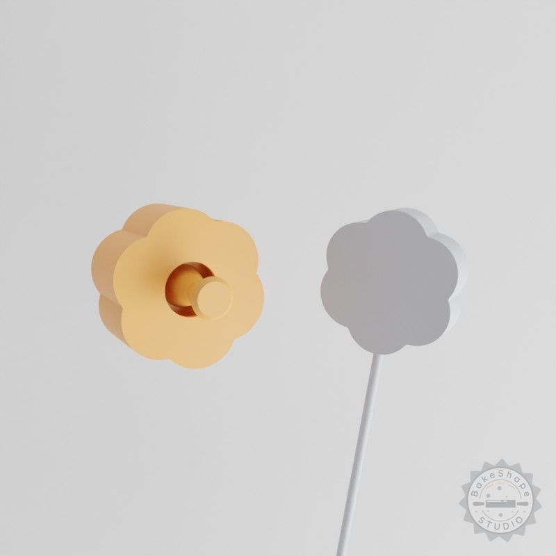 Flower Cake Pop Mold, Set of 2, Floret Design, Floral Baking Tool