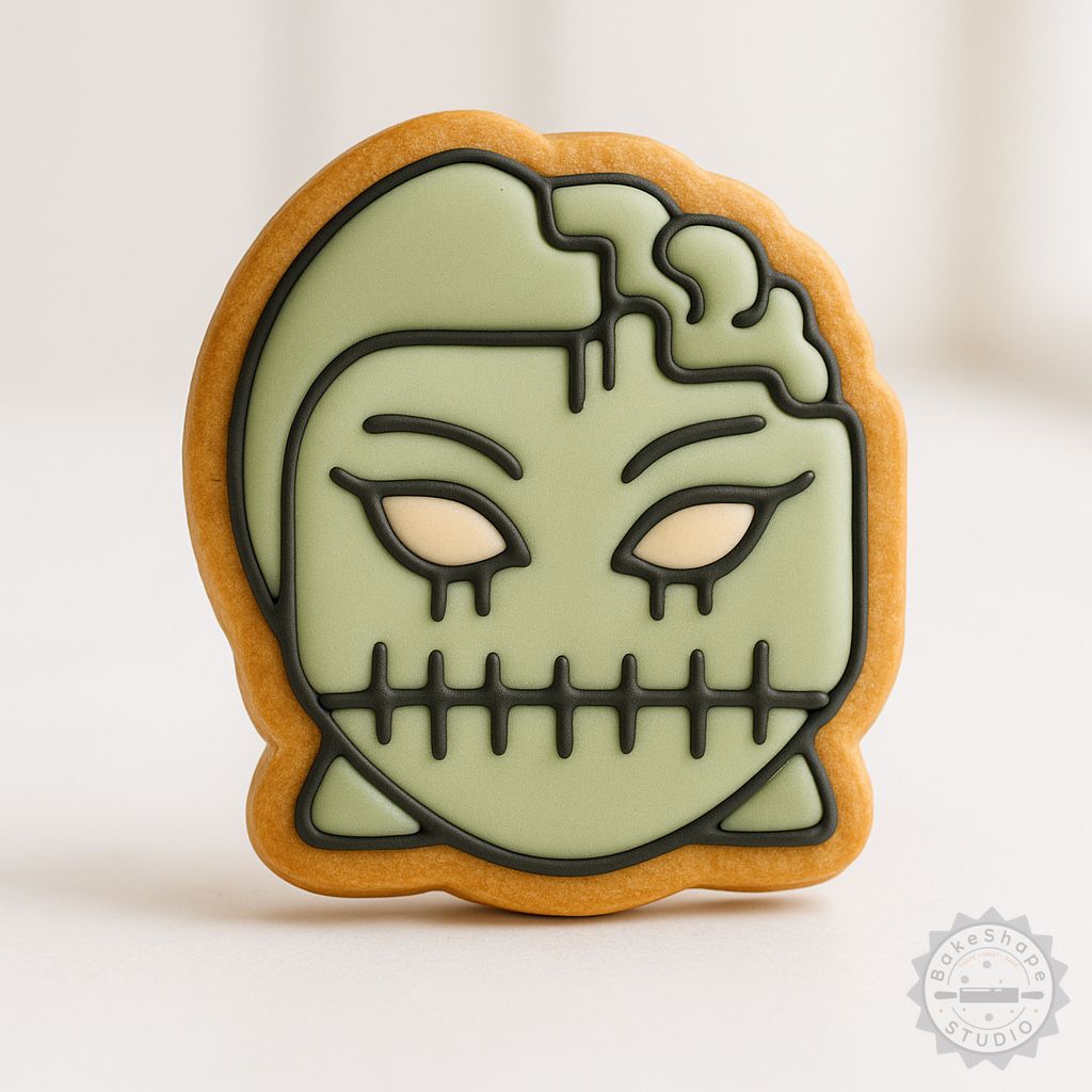 Zombie Girl cookie cutter and stamp STL set for 3D printing Halloween decorations