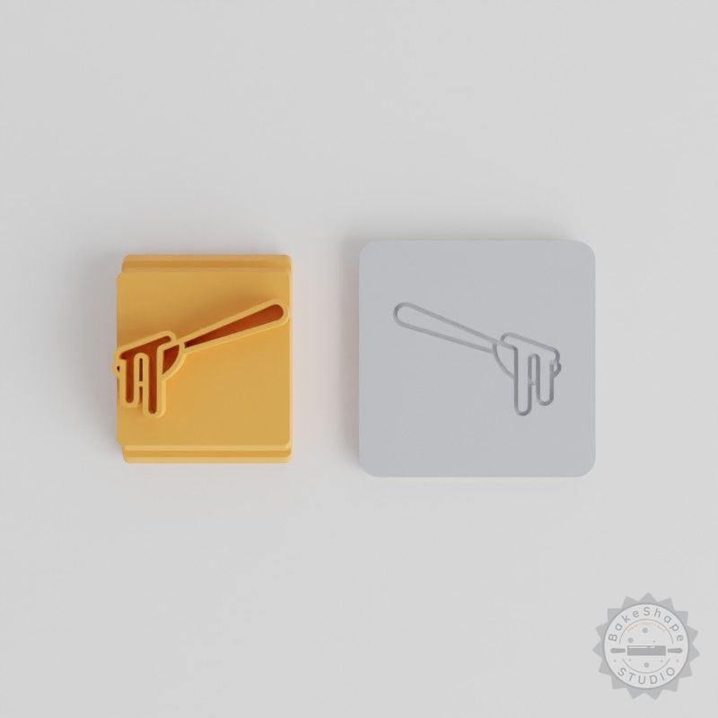 Honey Stamp Tile Set, 5-Piece, Perfect for Clay, Cookies, Fondant & More