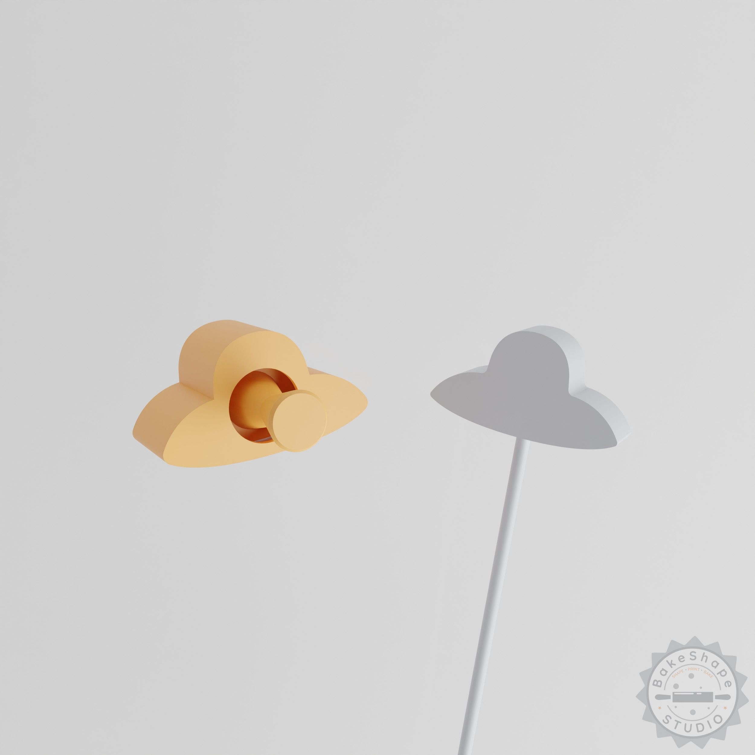 Sun Hat & Cake Pop Mold Set, Beach Fashion Shade Hat with Handy Baking Accessory