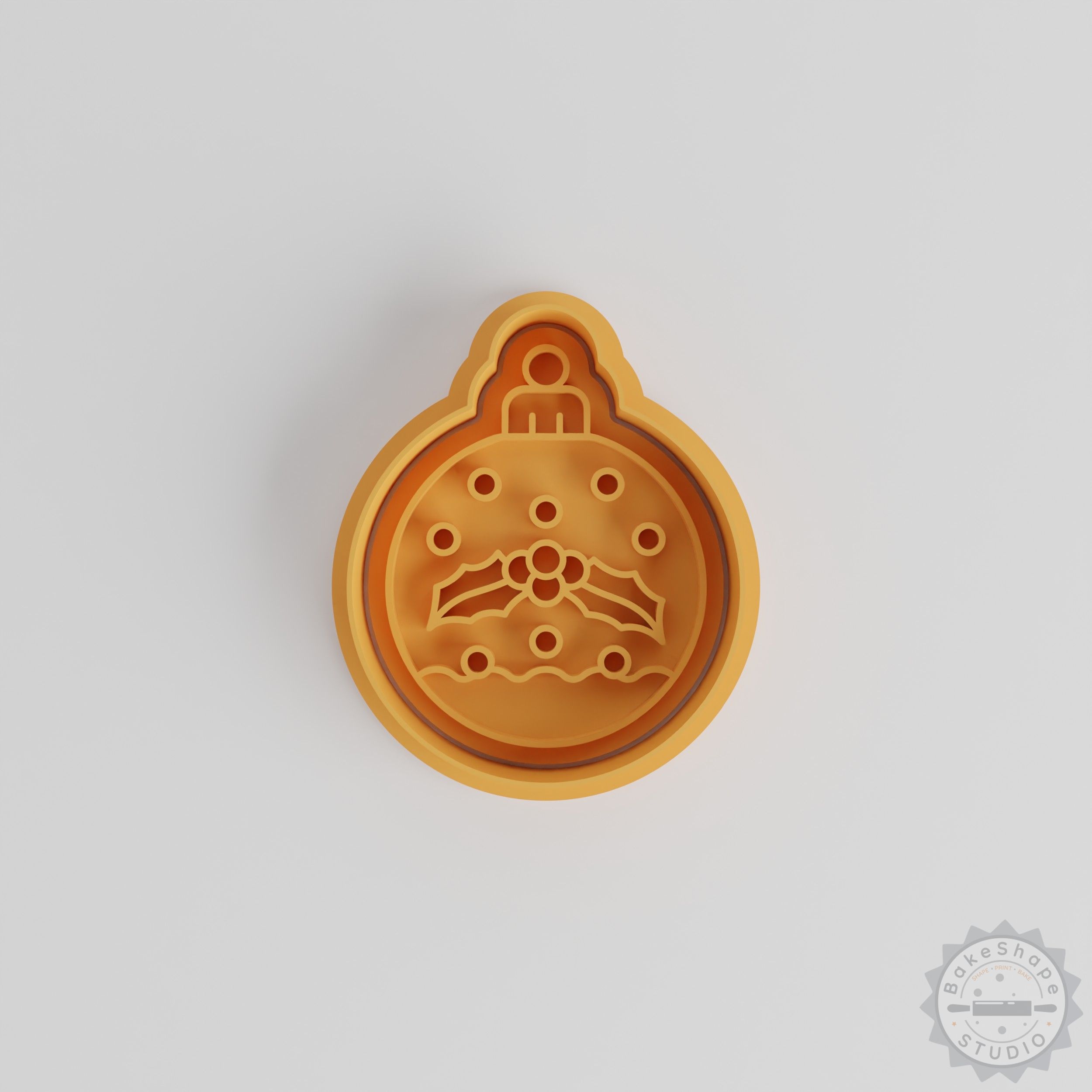 Christmas Bulbs Cookie Cutter Set, Festive Ornament Stamp, Multi-Size Baking Tool