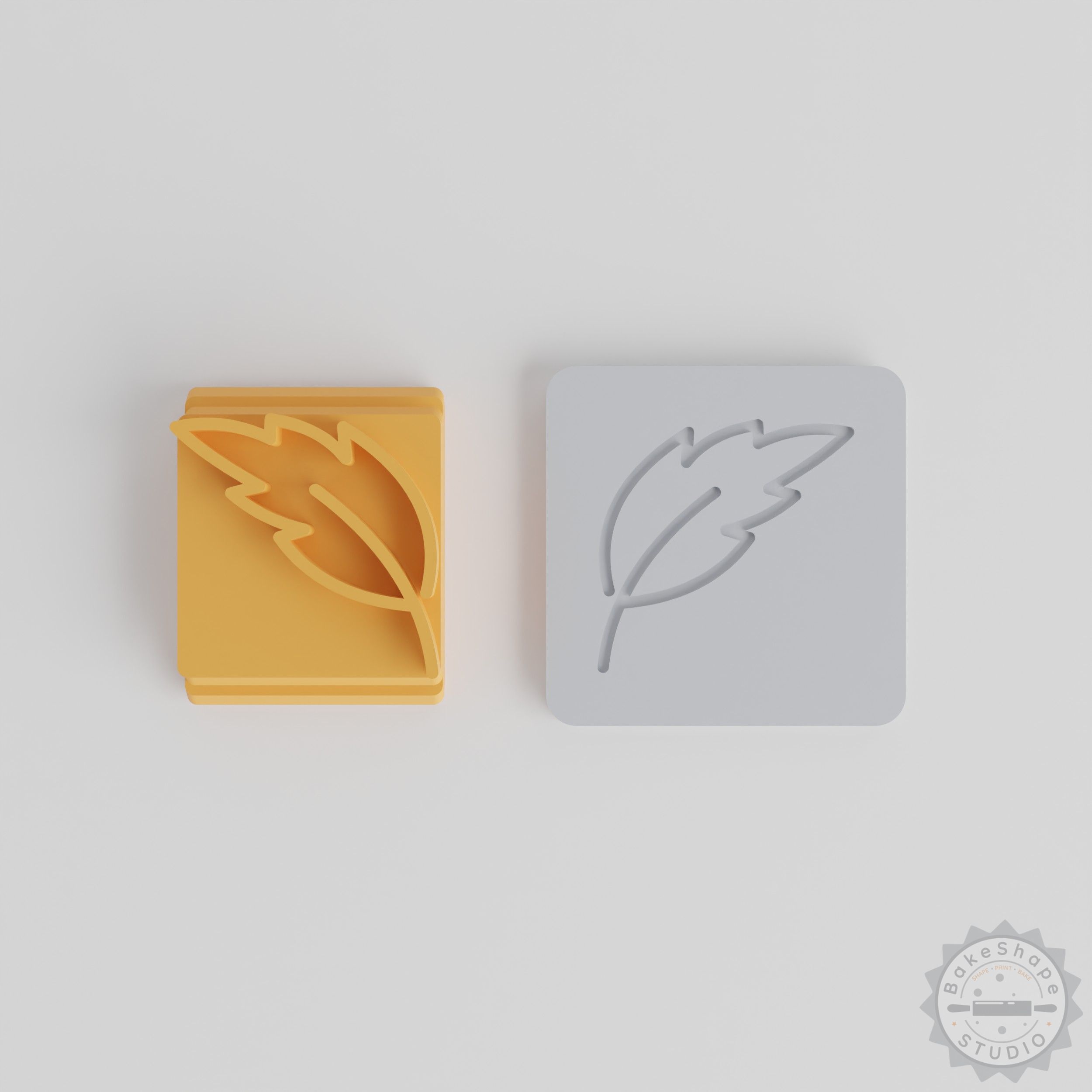 Leaf Stamp Tile Set, 5 Sizes for Clay, Cookies, Fondant, Nature Motif Crafting