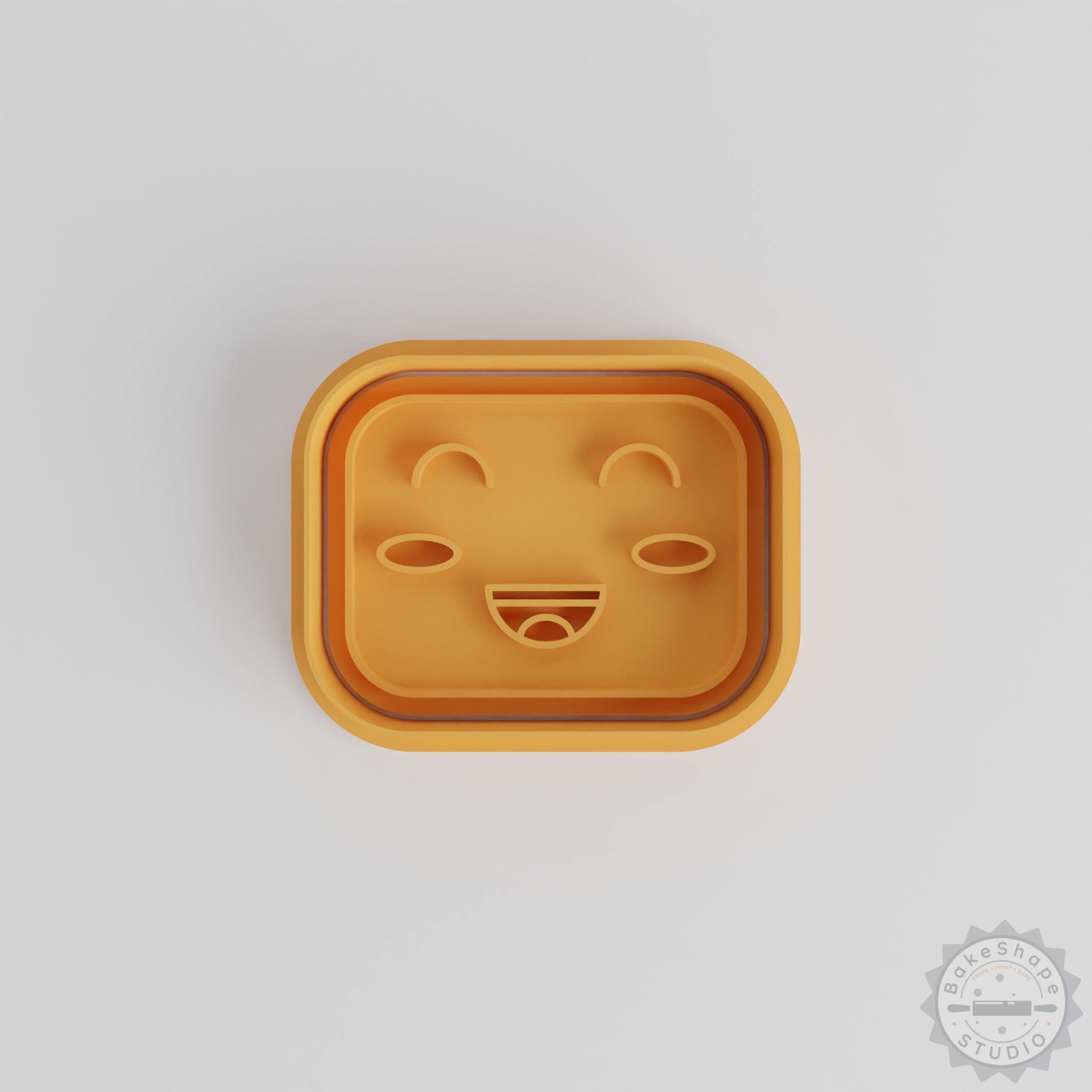 Kawaii Face Cookie Stamp and Cutter Set, 6 Piece, Cute Smile, Fondant Decoration