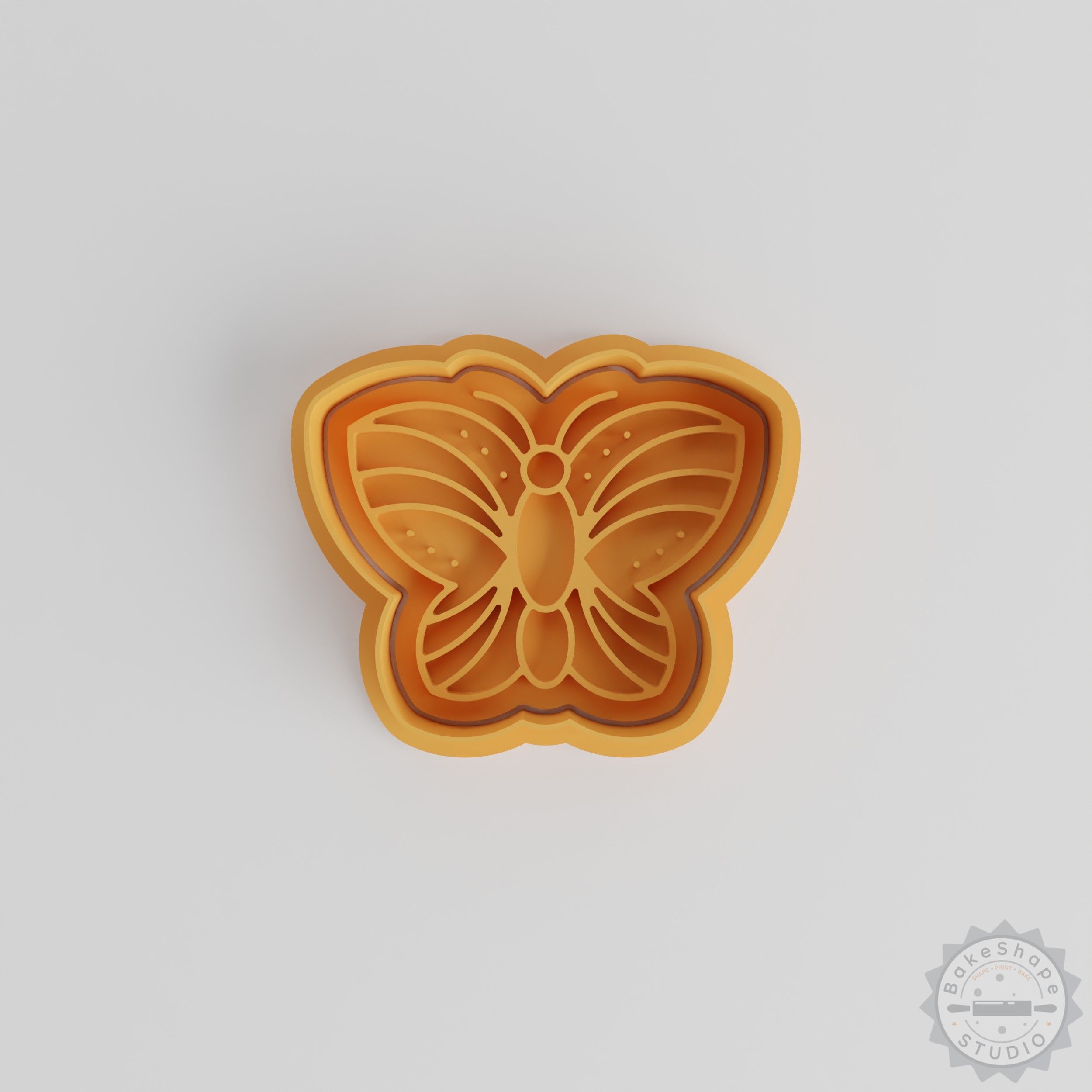 Butterfly Cookie Cutter and Stamp Set, Perfect for Fondant, 6-Piece, S/M/L Sizes