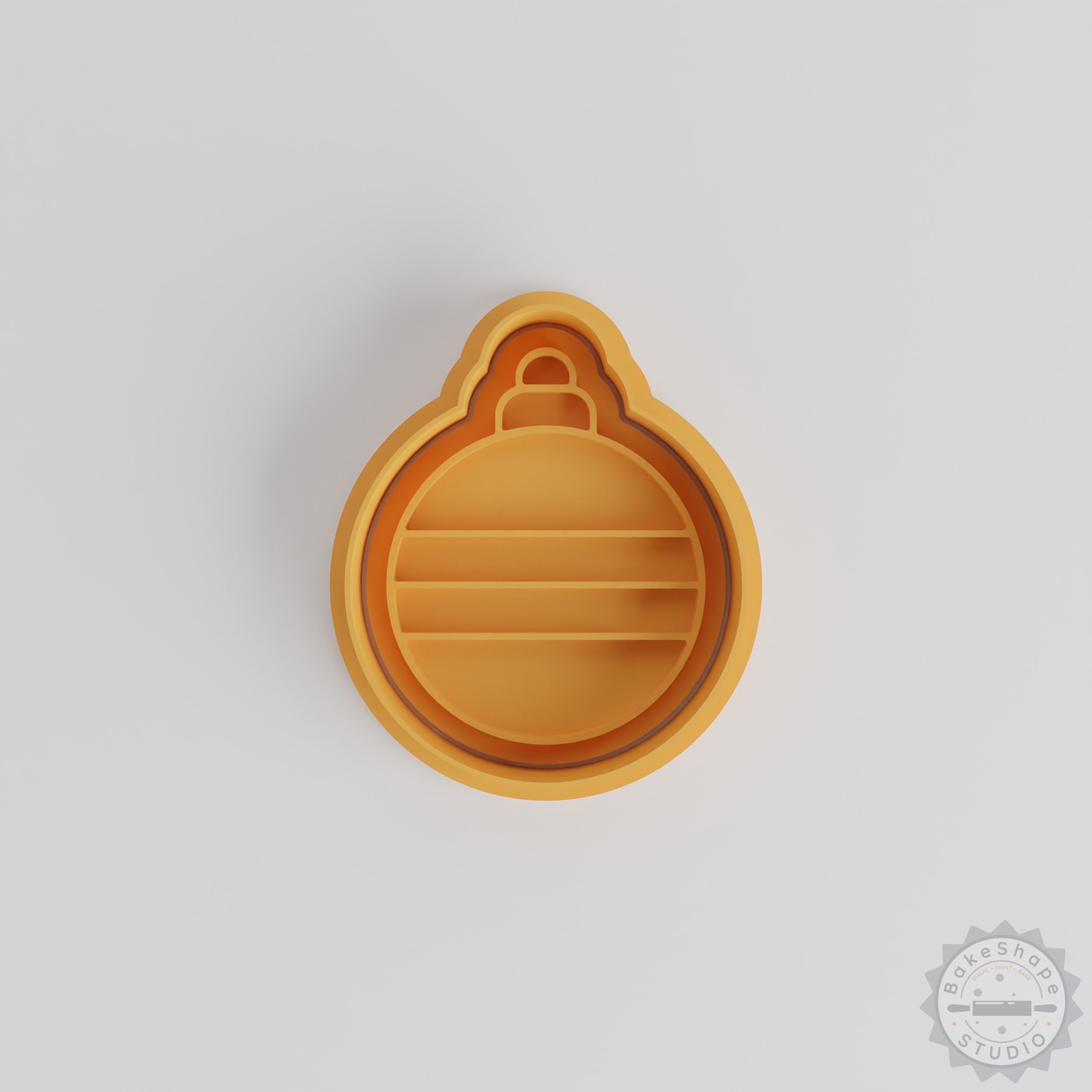 Christmas Ornament Cookie Cutter & Stamp Set, 6-Piece, Holiday Baking, Festive S/M/L Shapes