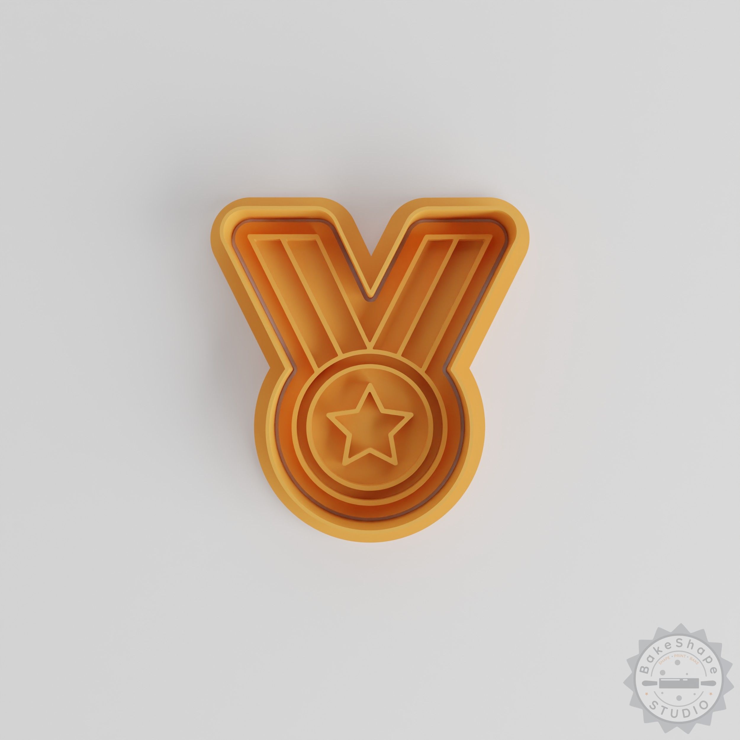 Medal Shape Cutter and Stamp Set, 6 Pieces, Cookie and Fondant Mold, Achievement Badge Designs, S/M/L Sizes