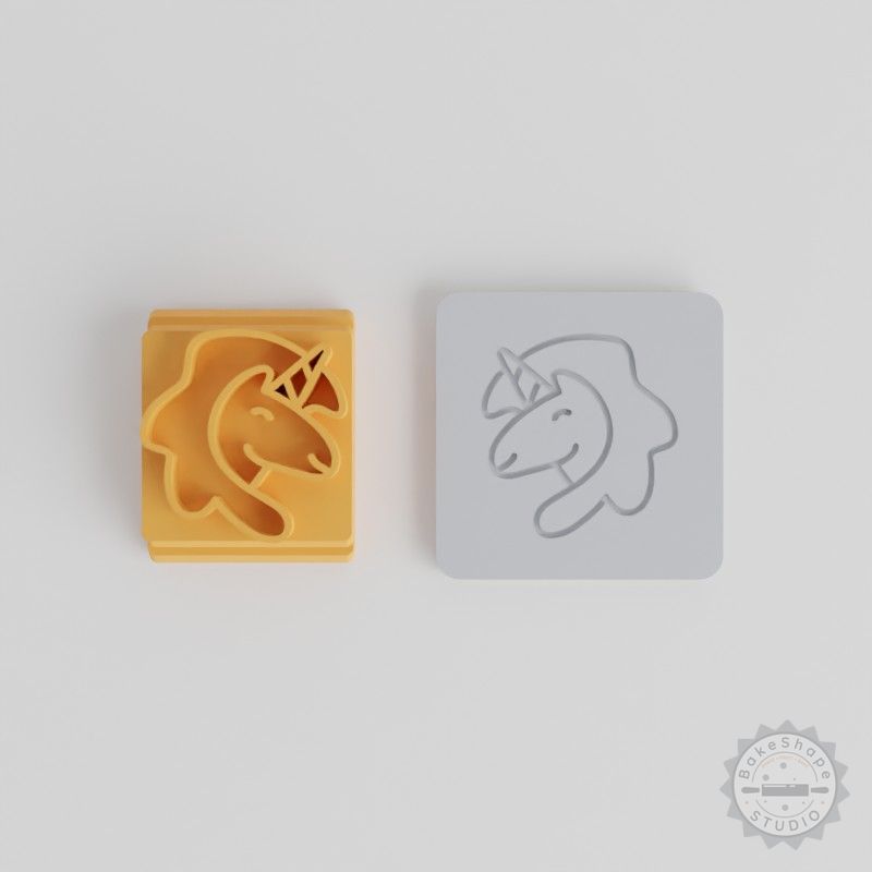 Unicorn Stamp Tile Set, 5 Sizes for Crafting, Clay, Cookies & Fondant