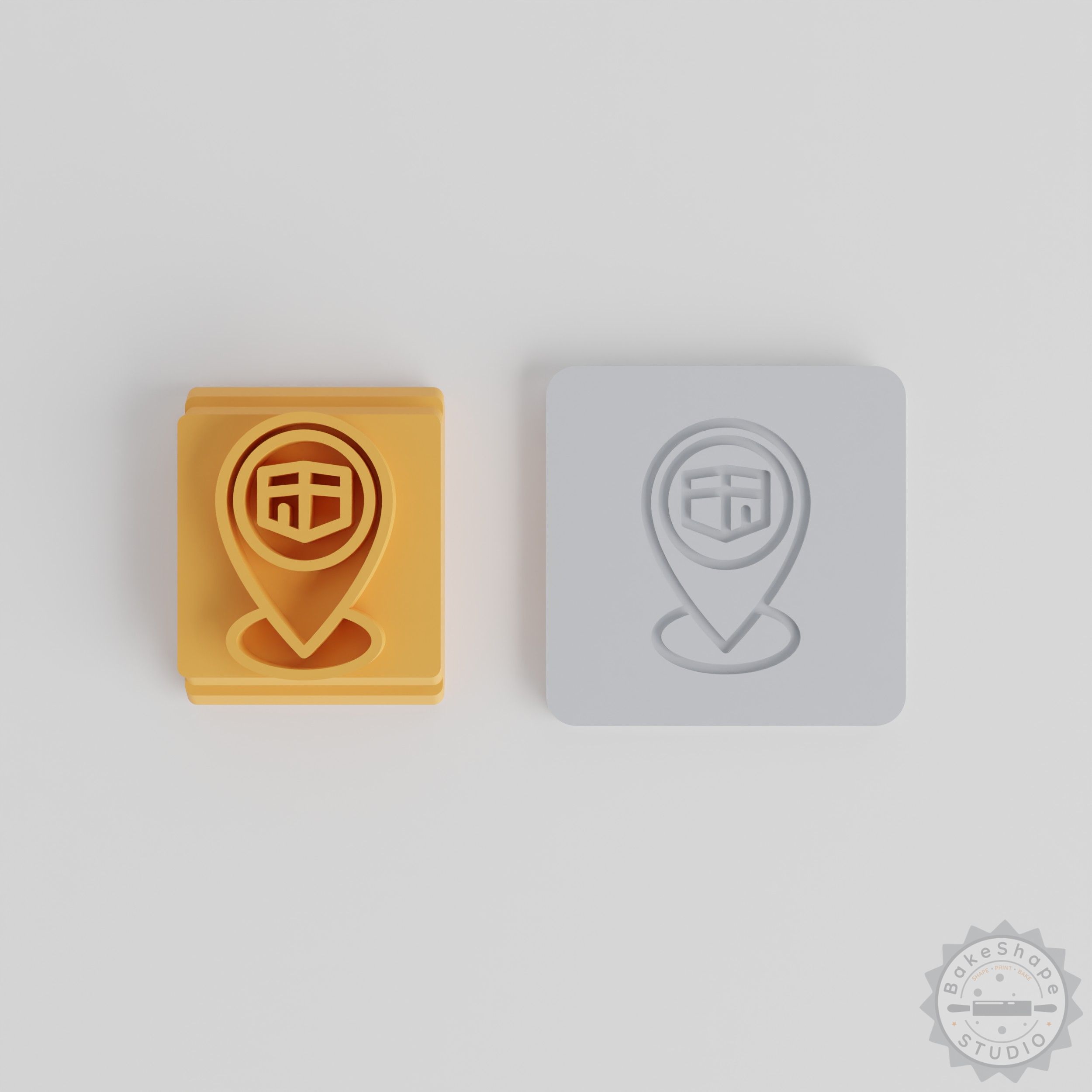 Muslim Prayer Direction stamp tiles set STL for clay and cookie crafting with multiple sizes