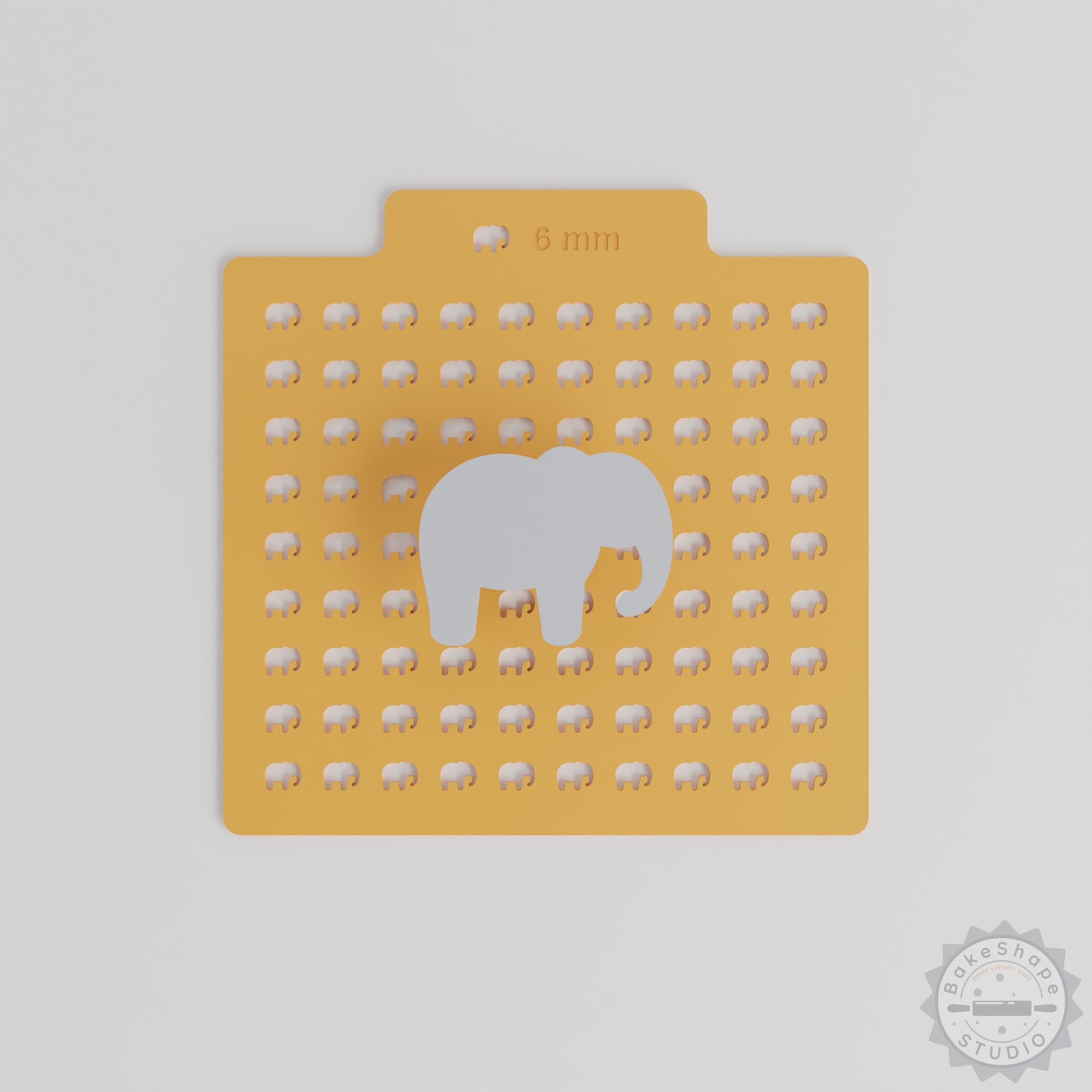 Elephant Sprinkle Stencil Set, 5 Sizes, Perfect for Sprinkles, Edible Glitter, Cocoa