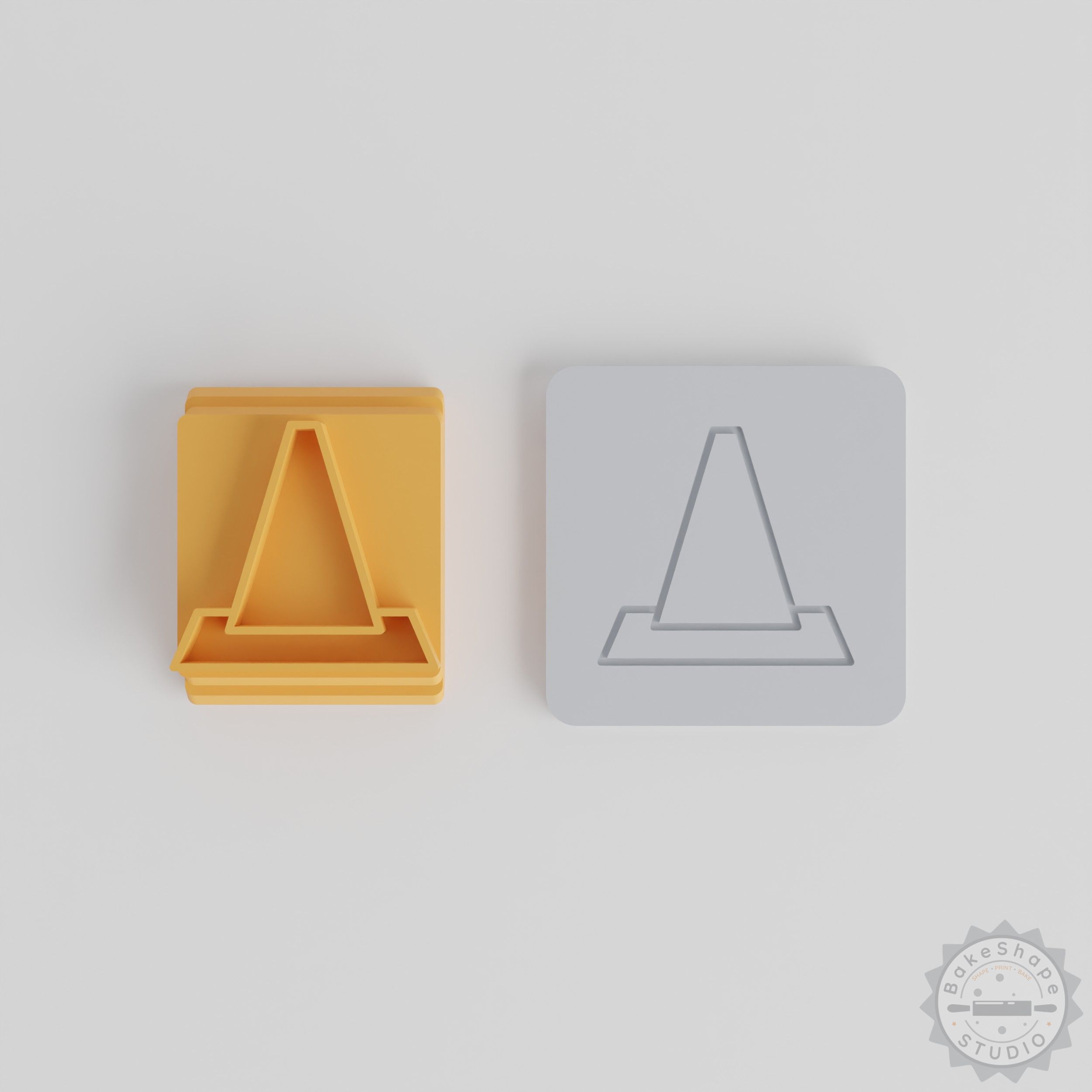 Clay Stamp Tile Cone Set, 5 Sizes for Clay, Cookies, Fondant, Traffic Training Use