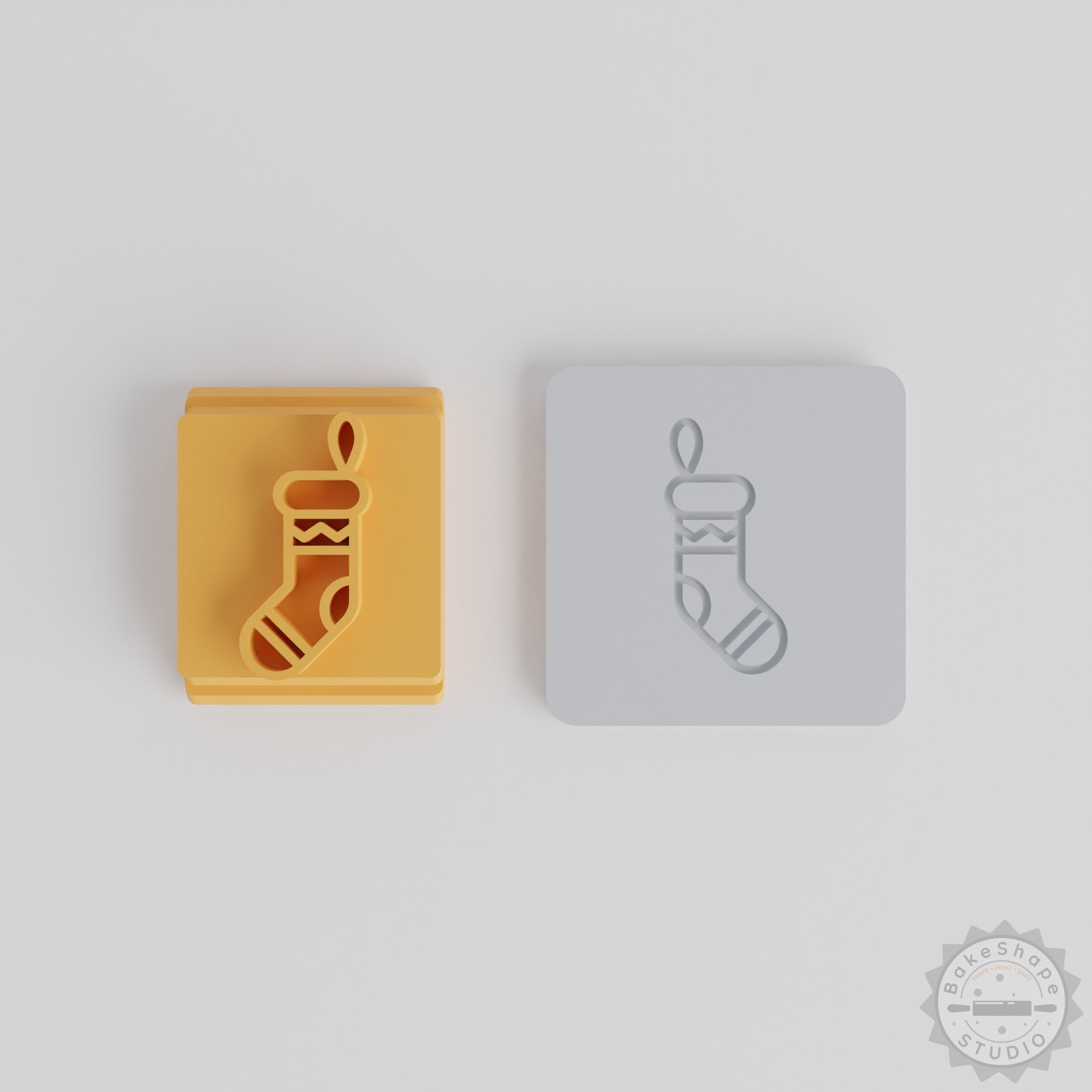 Christmas Stocking Stamp Set, 5 Sizes for Clay, Cookie, Fondant Decorating