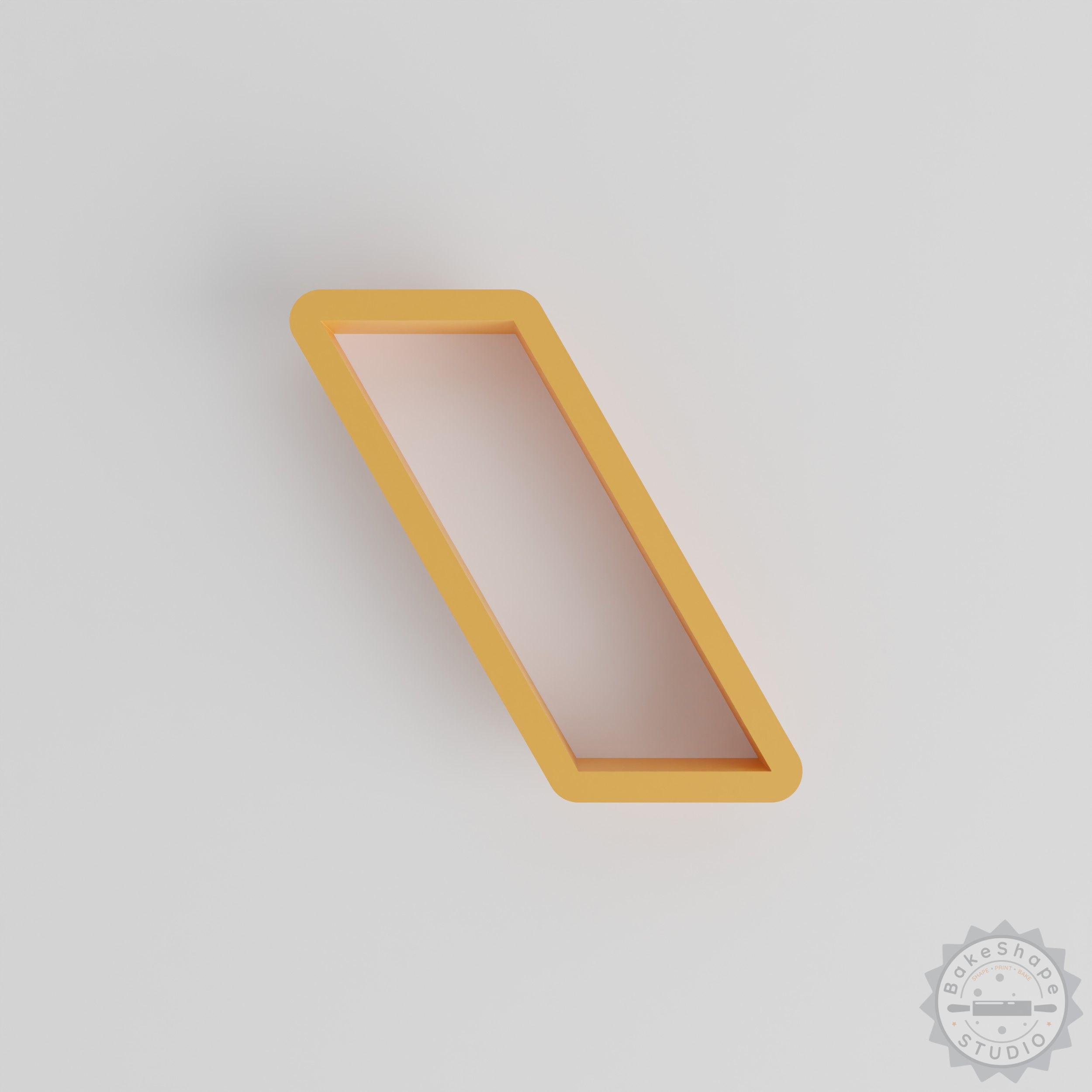 Polygon shape cutter set STL for geometric cookie and fondant cutters with multiple size options