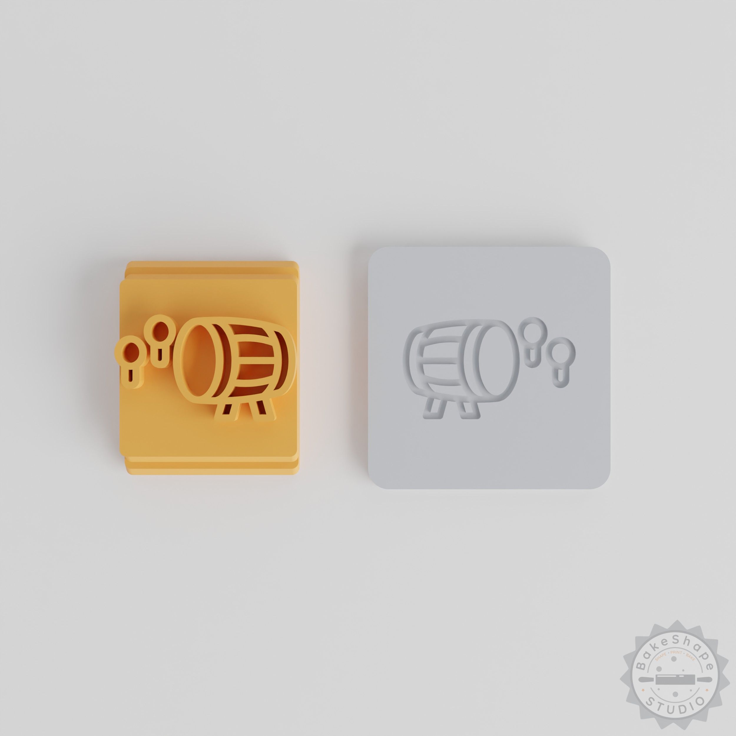 Mosque drum stamp clay and craft STL set with five size variations for 3D printing