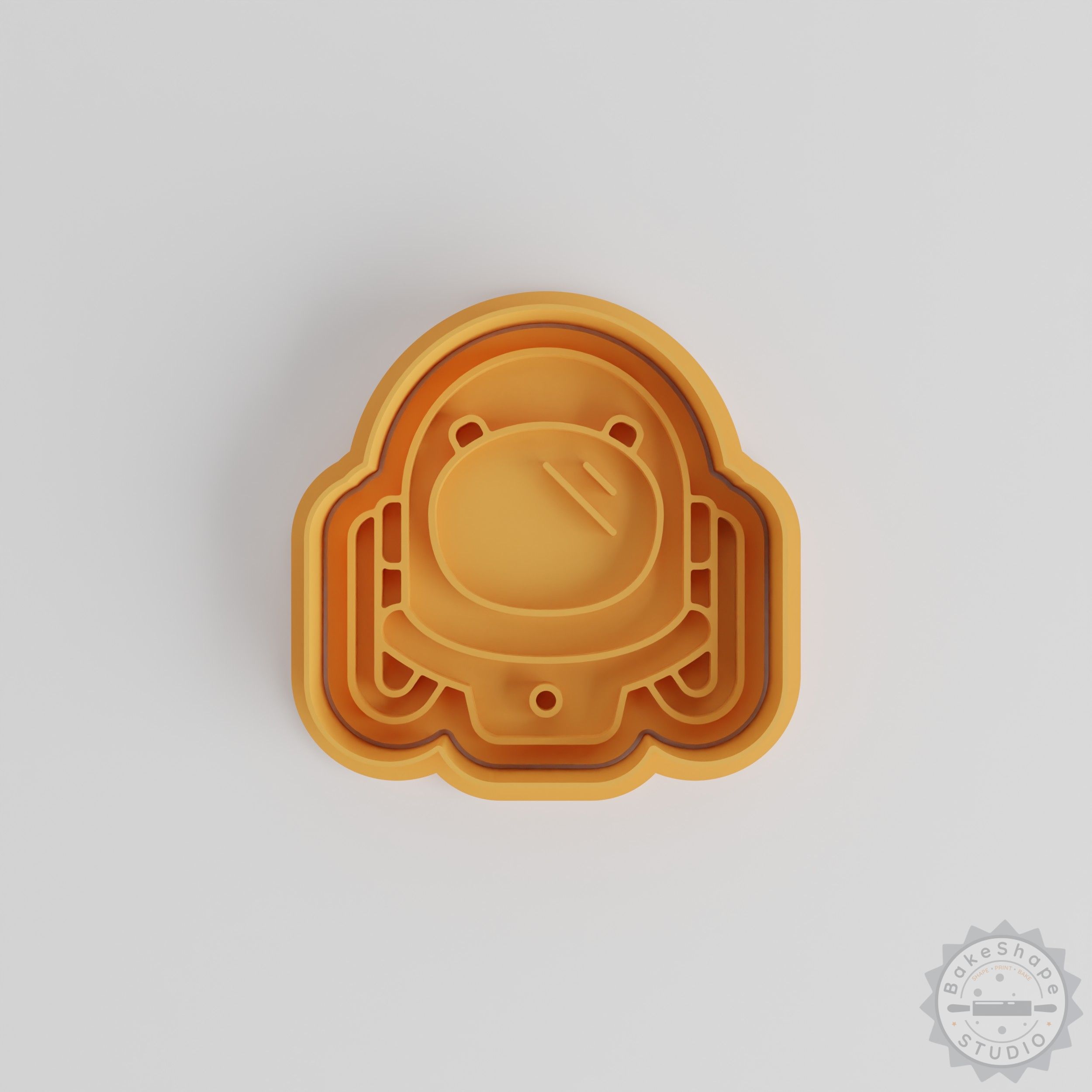 Space Helmet Cookie Cutter & Stamp Set, Ideal for Baking & Fondant, 6-Piece, Multiple Sizes