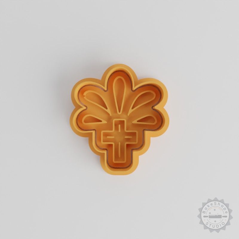 Cross Cookie Cutter Set, Day of the Dead Calavera Fondant Stamps, 3 Sizes, 6 Piece Bundle