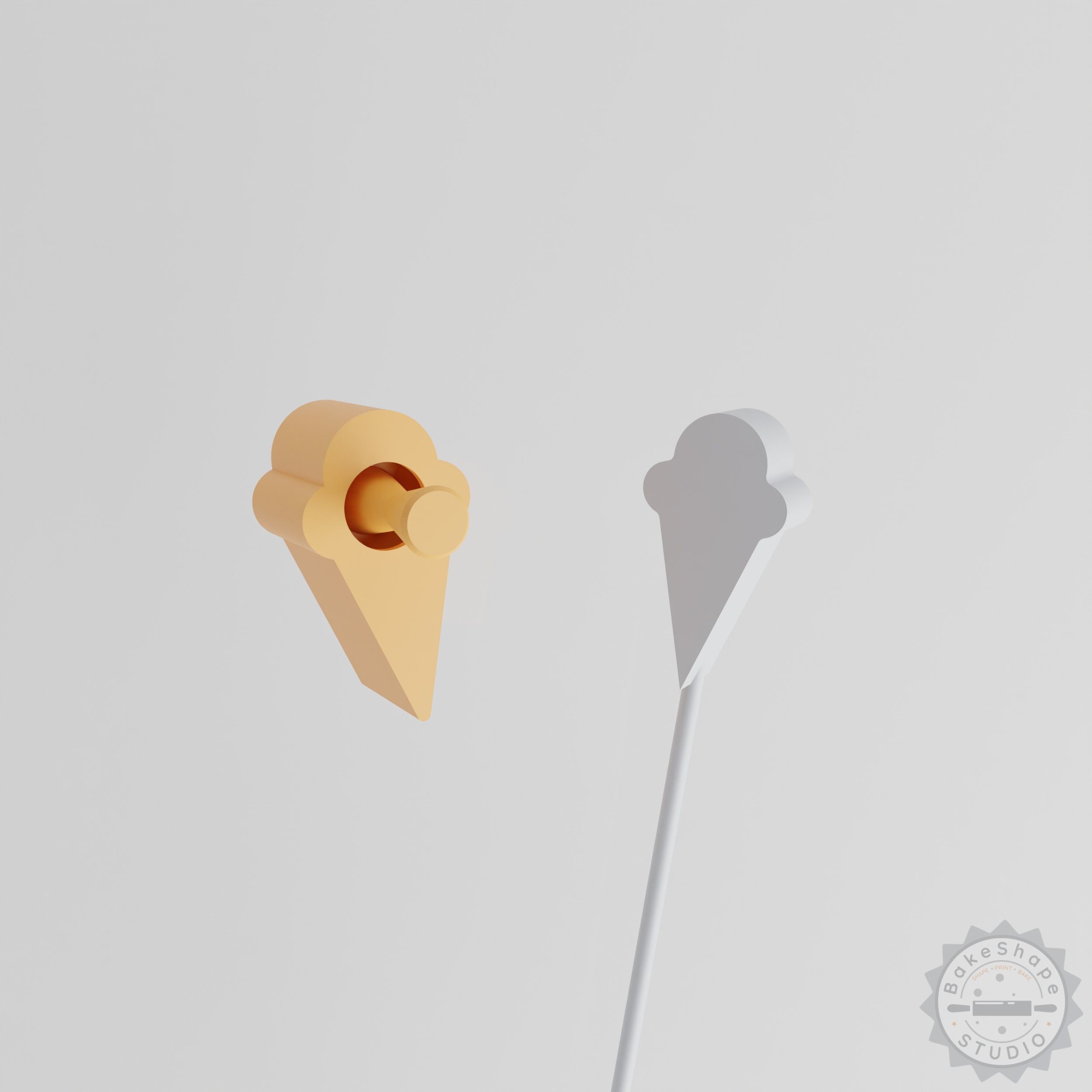 Ice Cream Cone Cake Pop Mold, 2-Piece Set