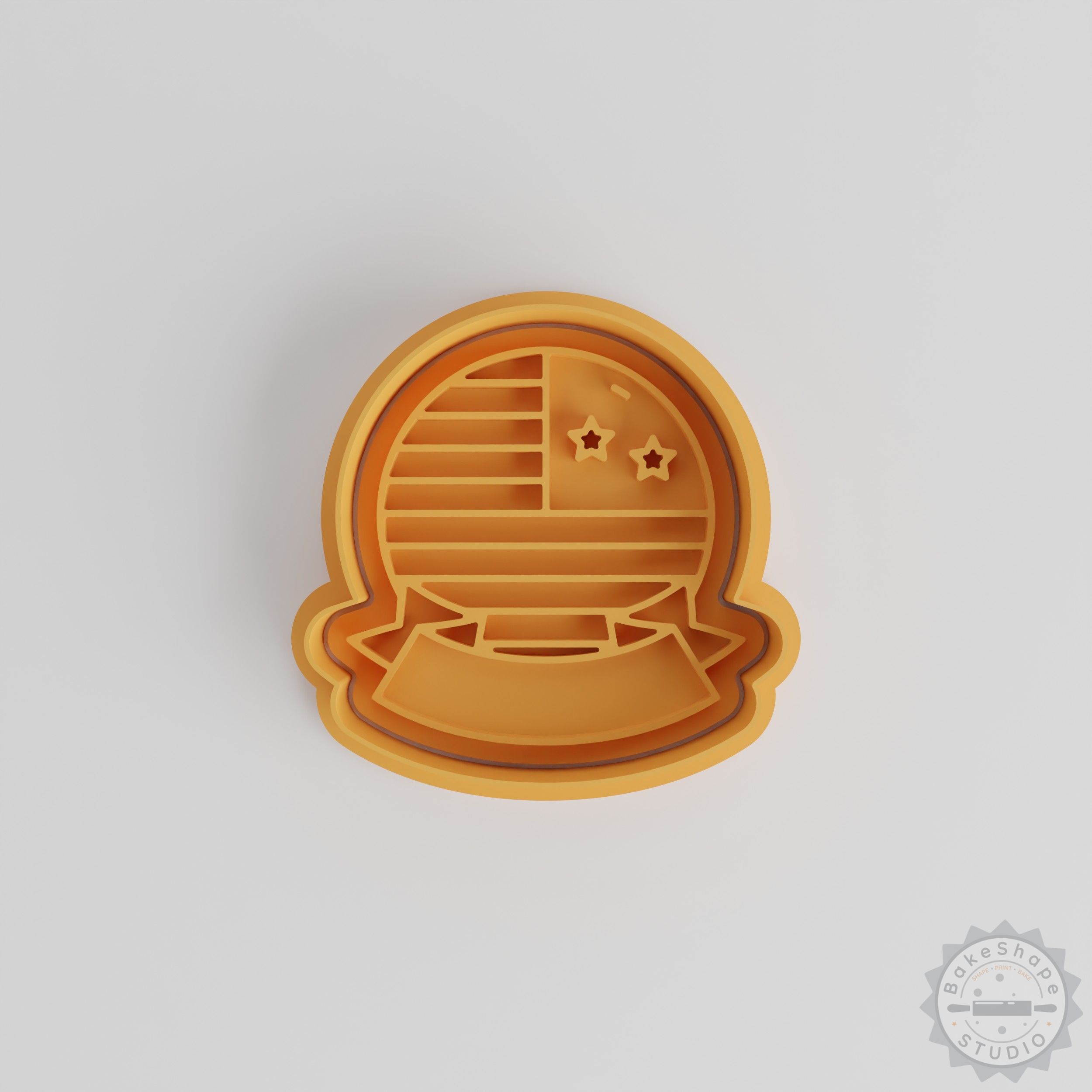 4th of July Cookie Cutter and Stamp Set, Patriotic Shapes, Perfect for Fondant, 3 Sizes S/M/L