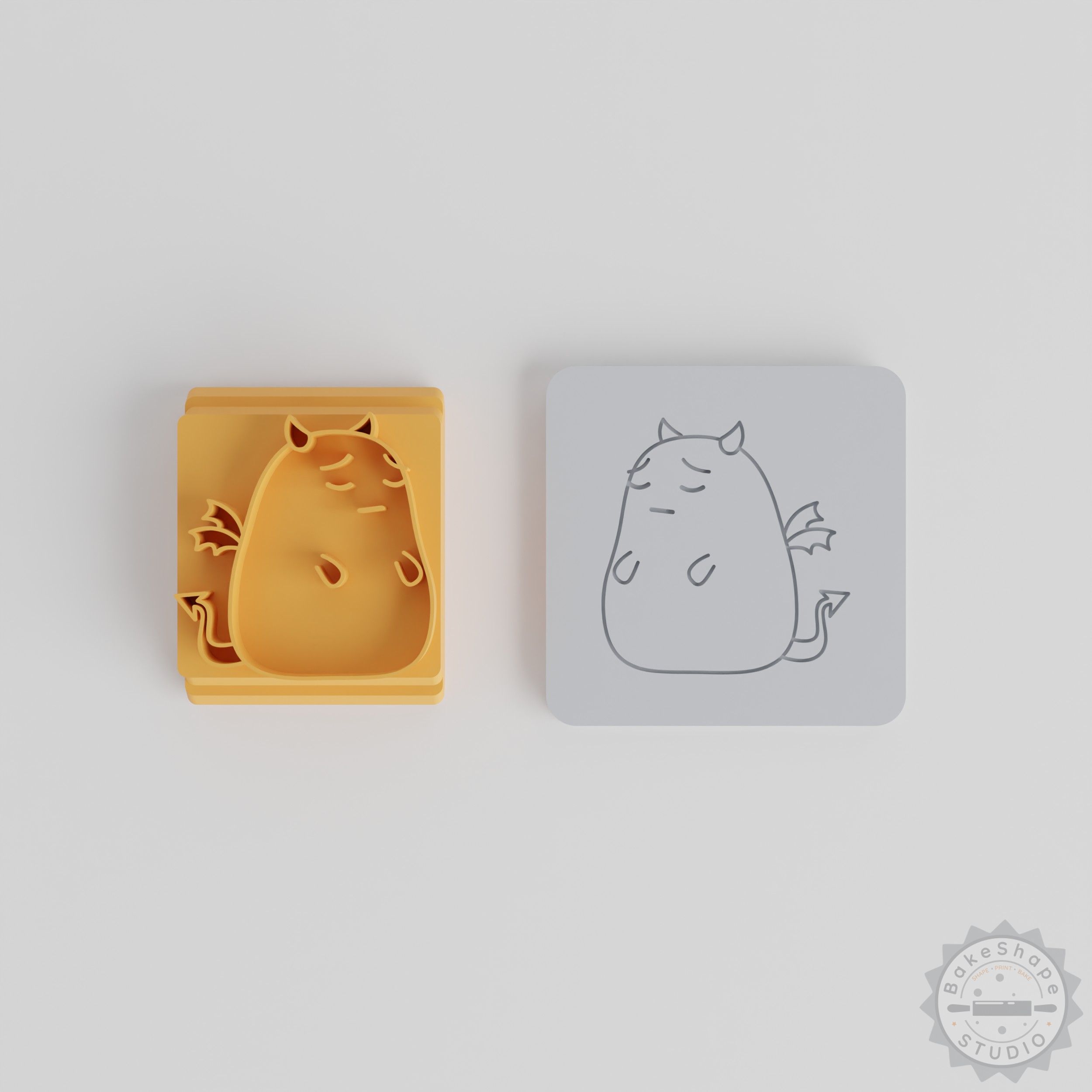 Pensive Stamp Tile Set, 5 Designs, Perfect for Clay, Cookies, Fondant, Reflective Mood Decor