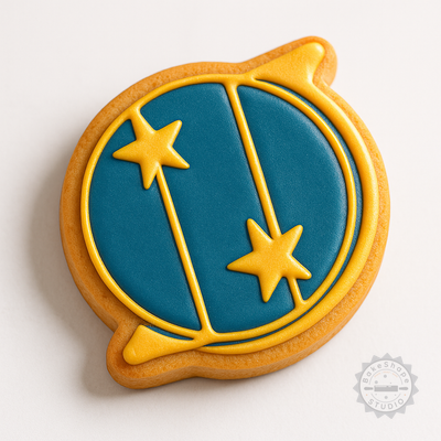 Decorated example 1 of Punarvasu Nakshatra Vedic Astrology Cookie Cutter Set, 6-Piece, S/M/L, Perfect for Fondant & Cookies