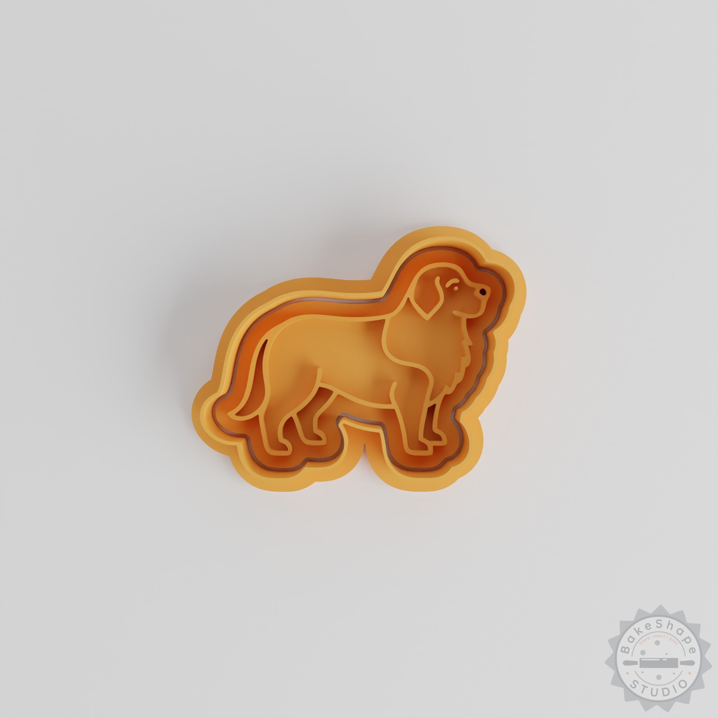 Bernese Mountain Dog Shape Cutter & Stamp Set, Perfect for Cookies & Fondant, Includes S/M/L Sizes