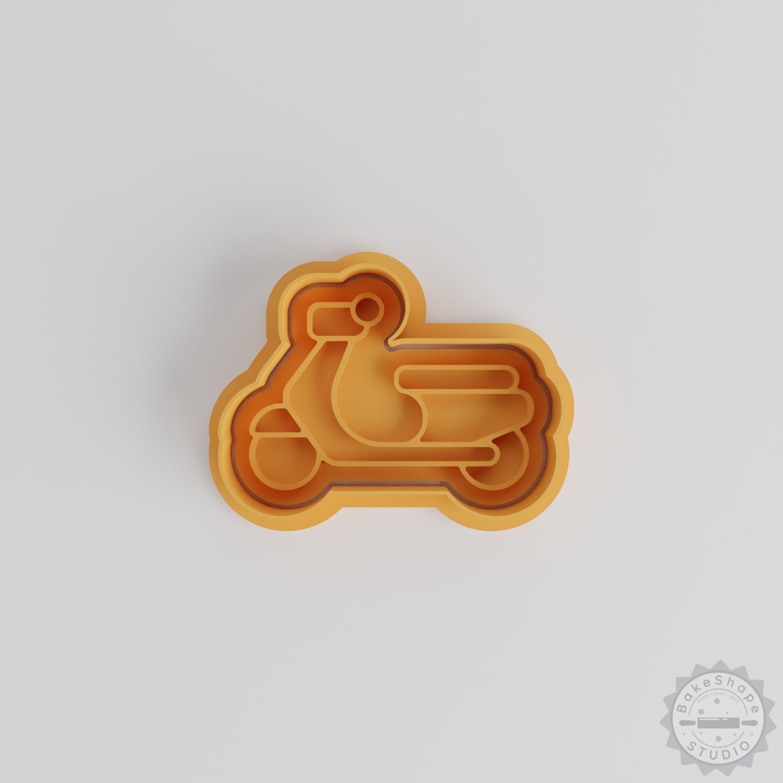 Scooter Shape Cutter and Stamp Set, 6-Piece Pack for Cookies and Fondant, Multiple Sizes
