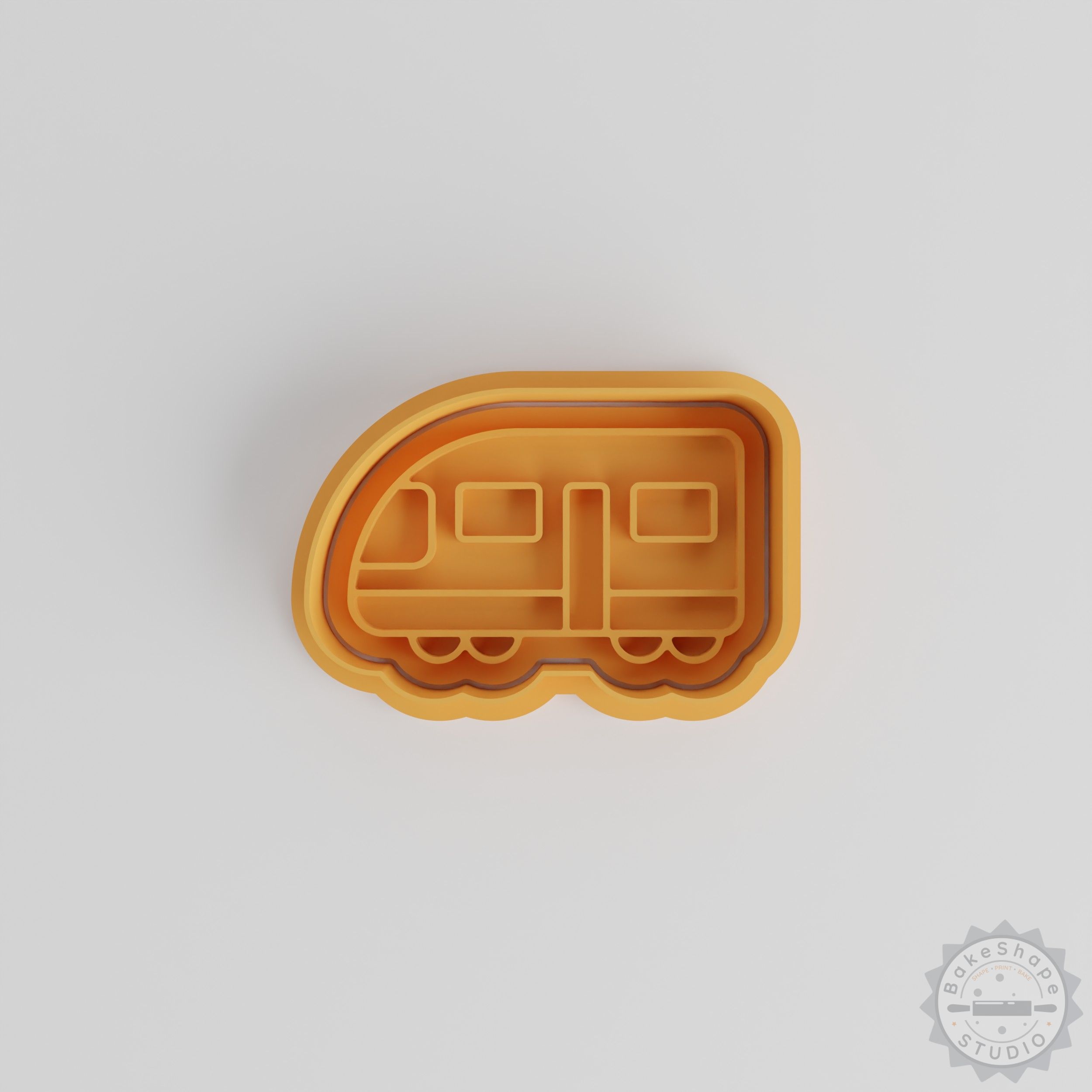 Electric Train Cookie Cutter and Stamp Set, 6 Piece, S/M/L Sizes, Perfect for Cookies and Fondant