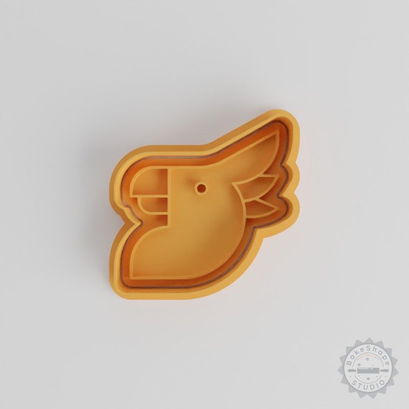 Cockatoo Cookie Cutter Set, Bird Shape Stamps, S/M/L Sizes, 6-Piece Baking Tool for Fondant and Cookies