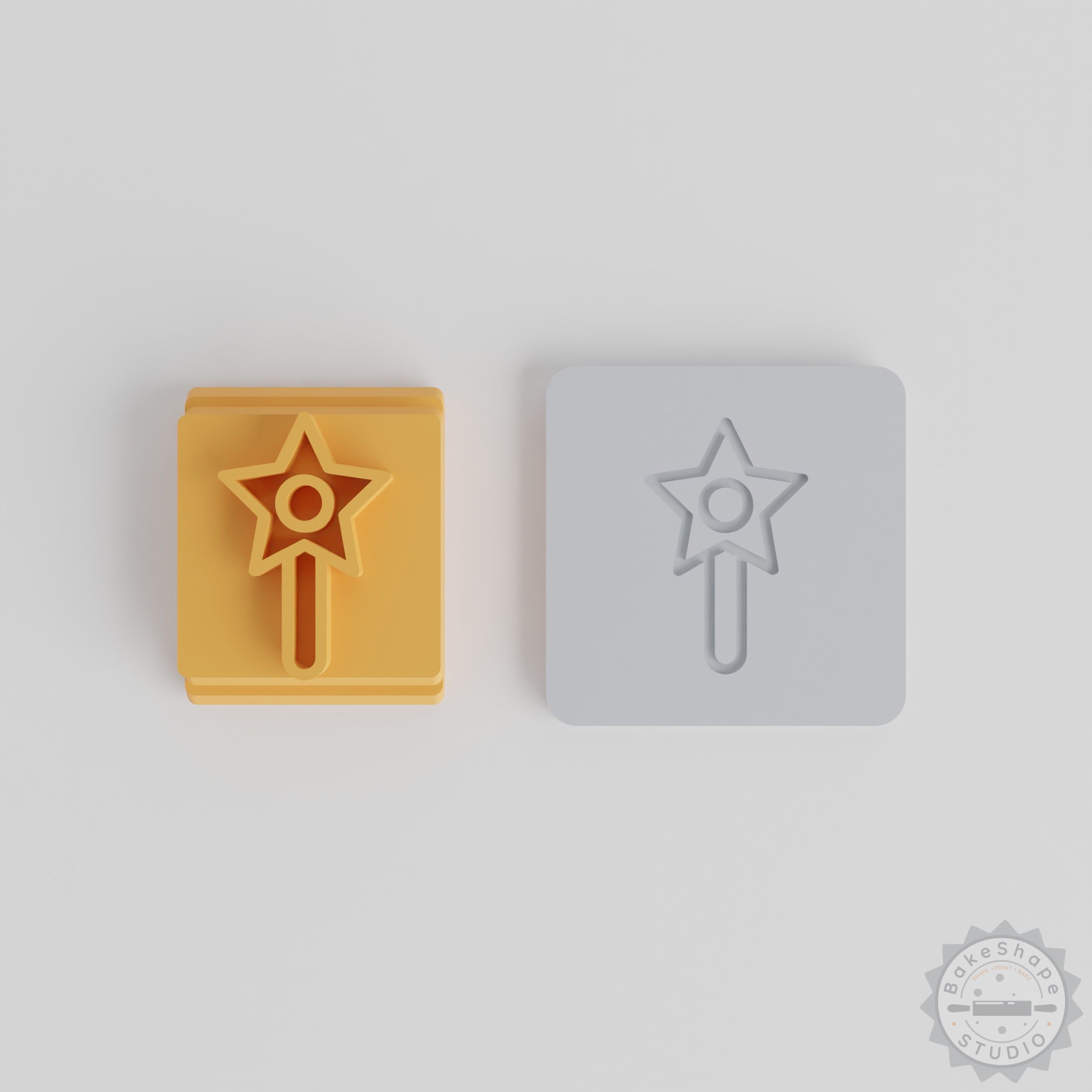 Star Stamp Tile Set, 5 Sizes, Perfect for Clay, Cookie, Fondant Projects, Holiday Star Decoration