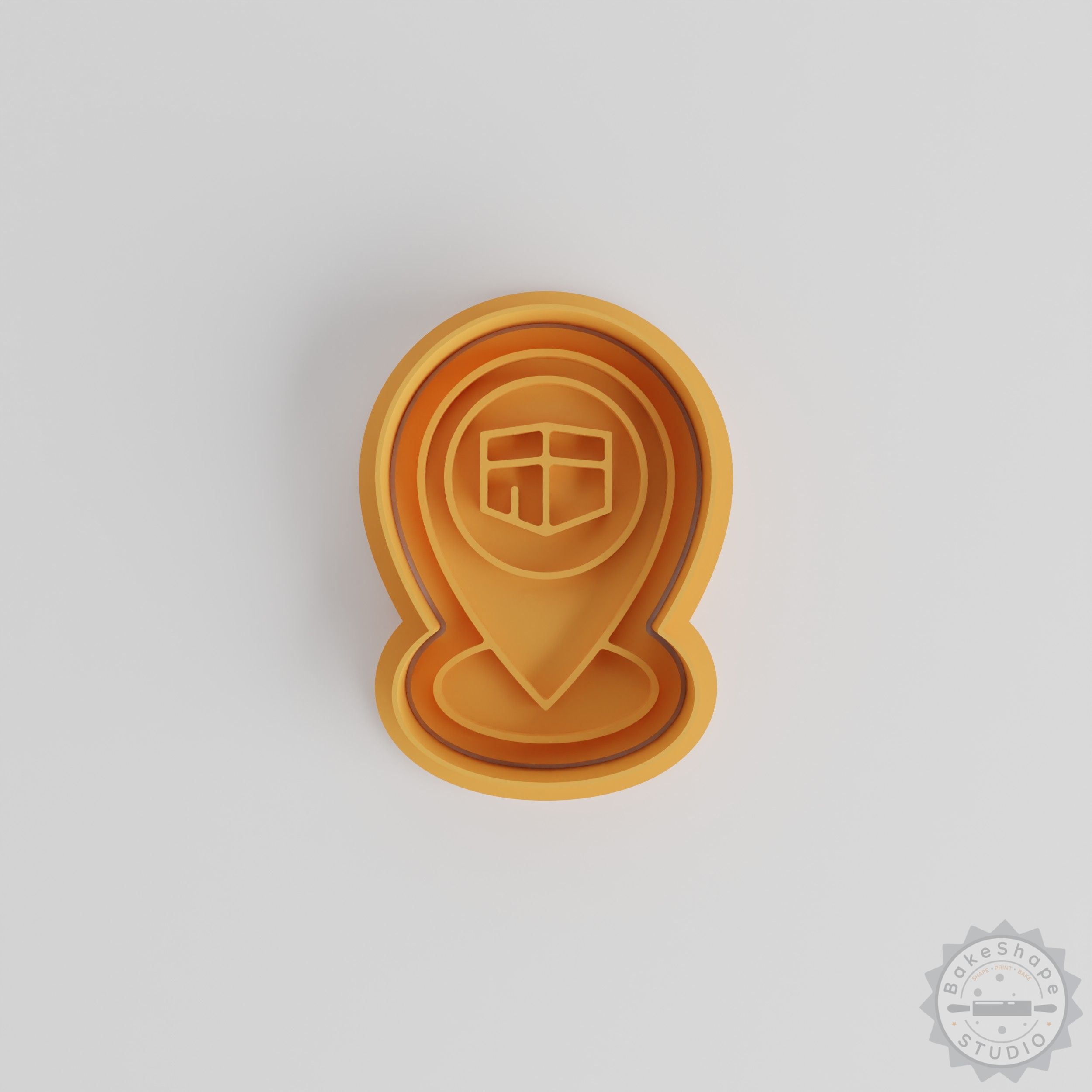 Gibla cookie and fondant cutter and stamp set STL for 3D printing in small, medium, and large sizes