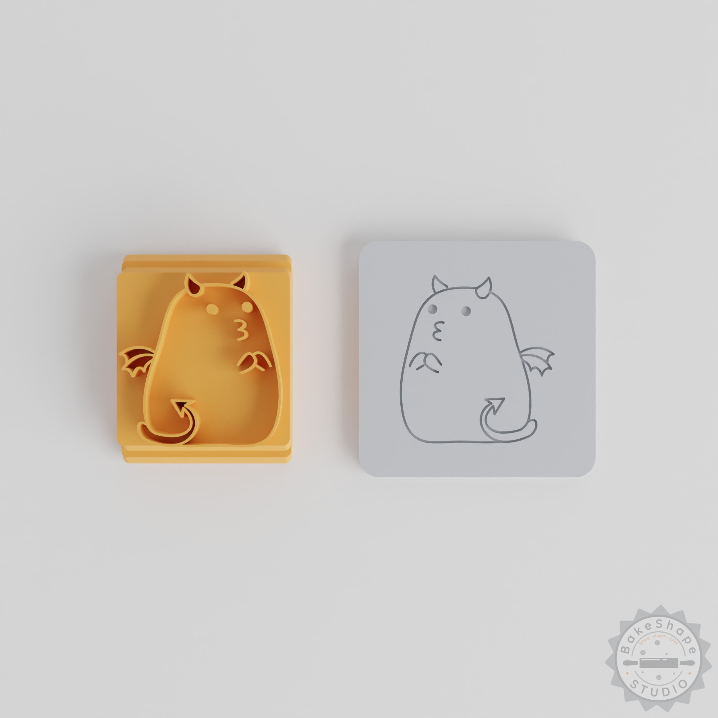 Kissing Stamp Tile Set, 5-Piece, Happy Love Motif for Clay, Cookies, Fondant