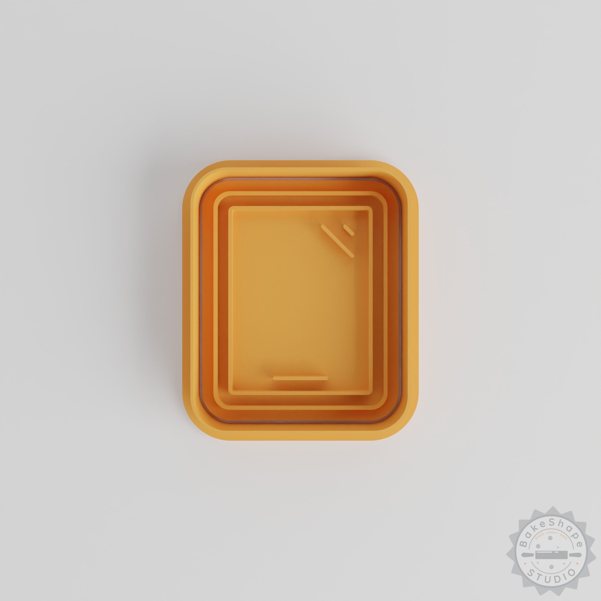 Tablet Device Set with Shape Cutter, Stamp for Cookies, Fondant - Sizes S/M/L, 6-Piece Collection