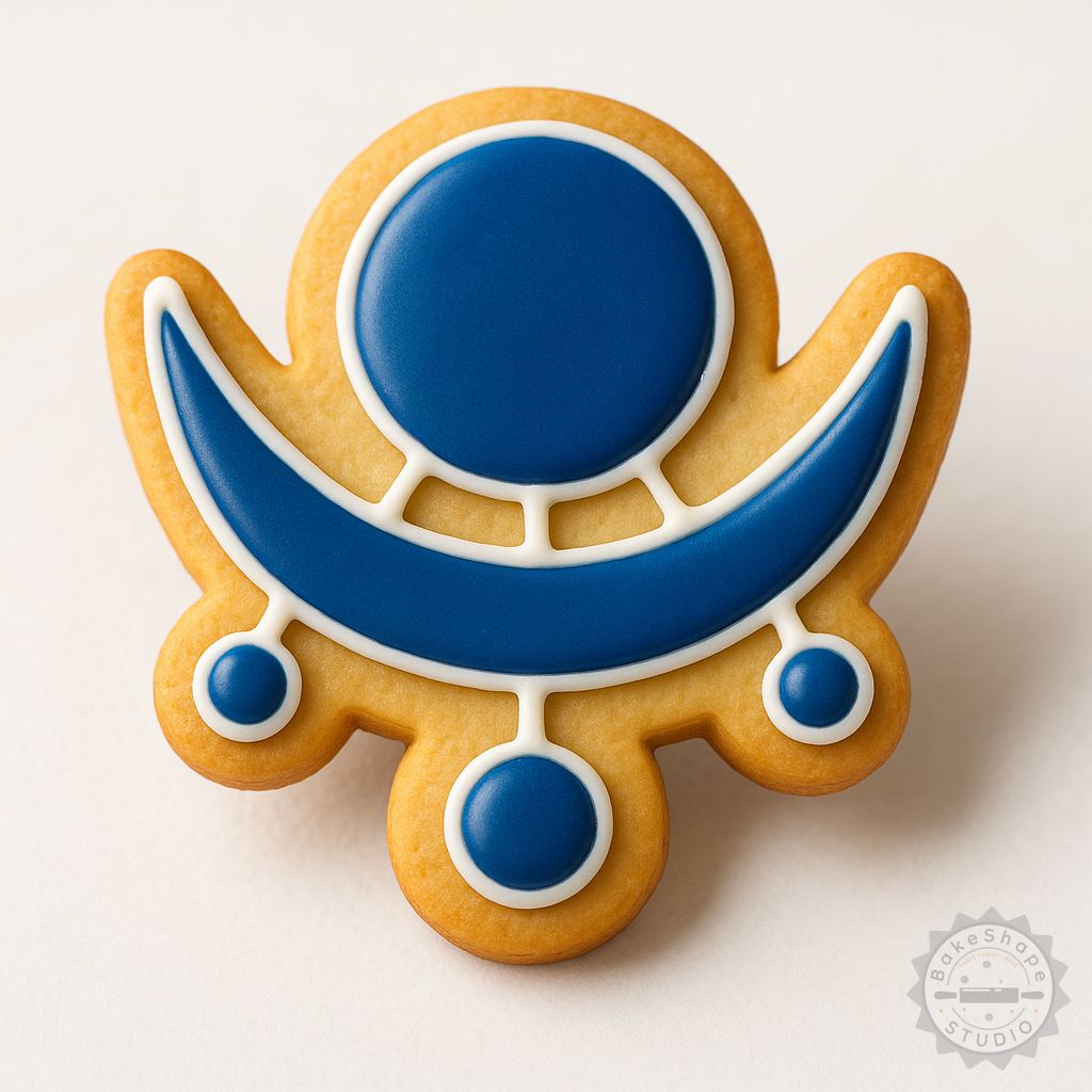 Shravana Nakshatra cookie cutter and stamp set STL for 3D printing in small, medium, and large sizes
